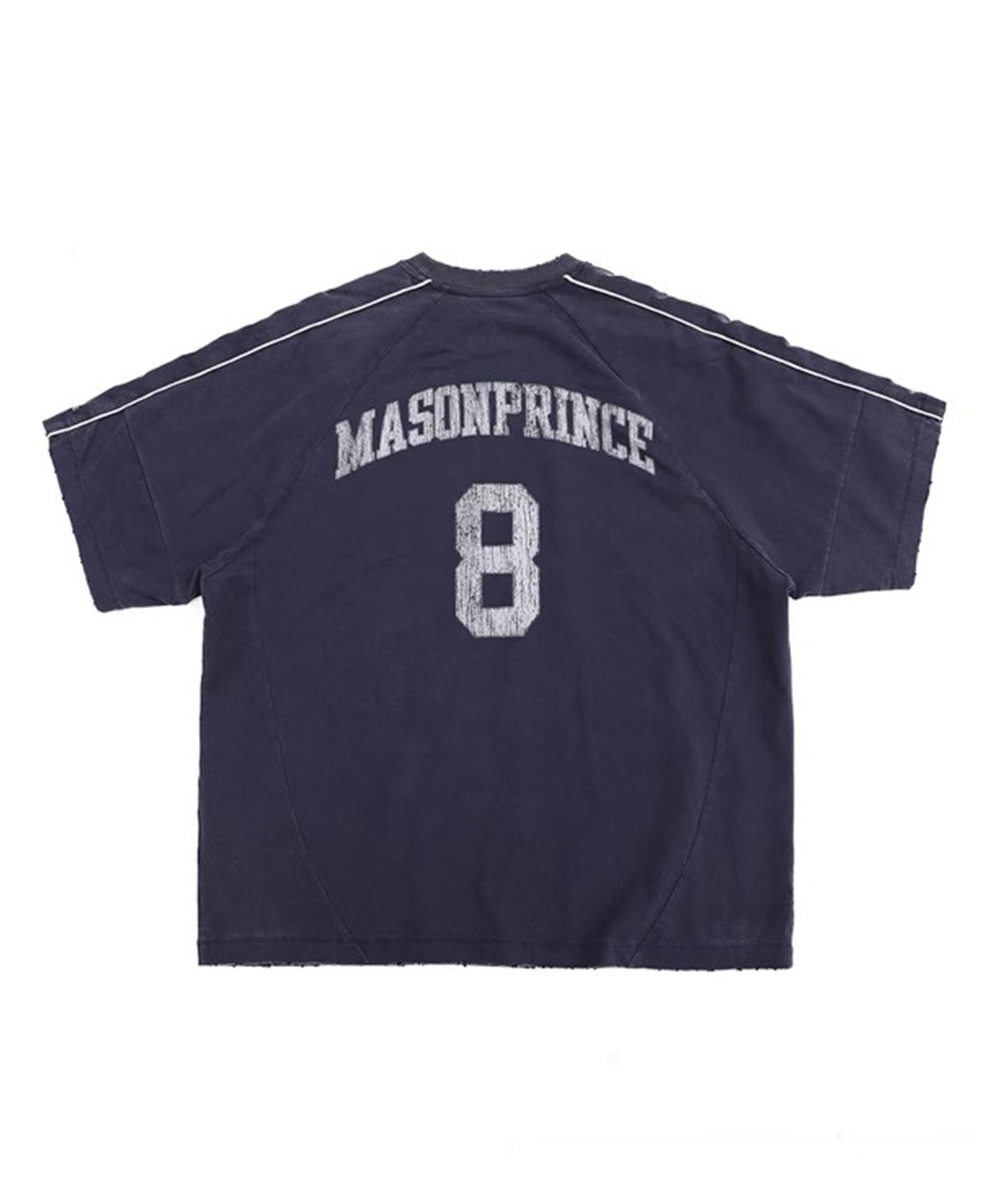 オーバーサイズ ヴィンテージウォッシュ加工 ナンバリング Tシャツ DT4380【MASONPRINCE】【2025SS】