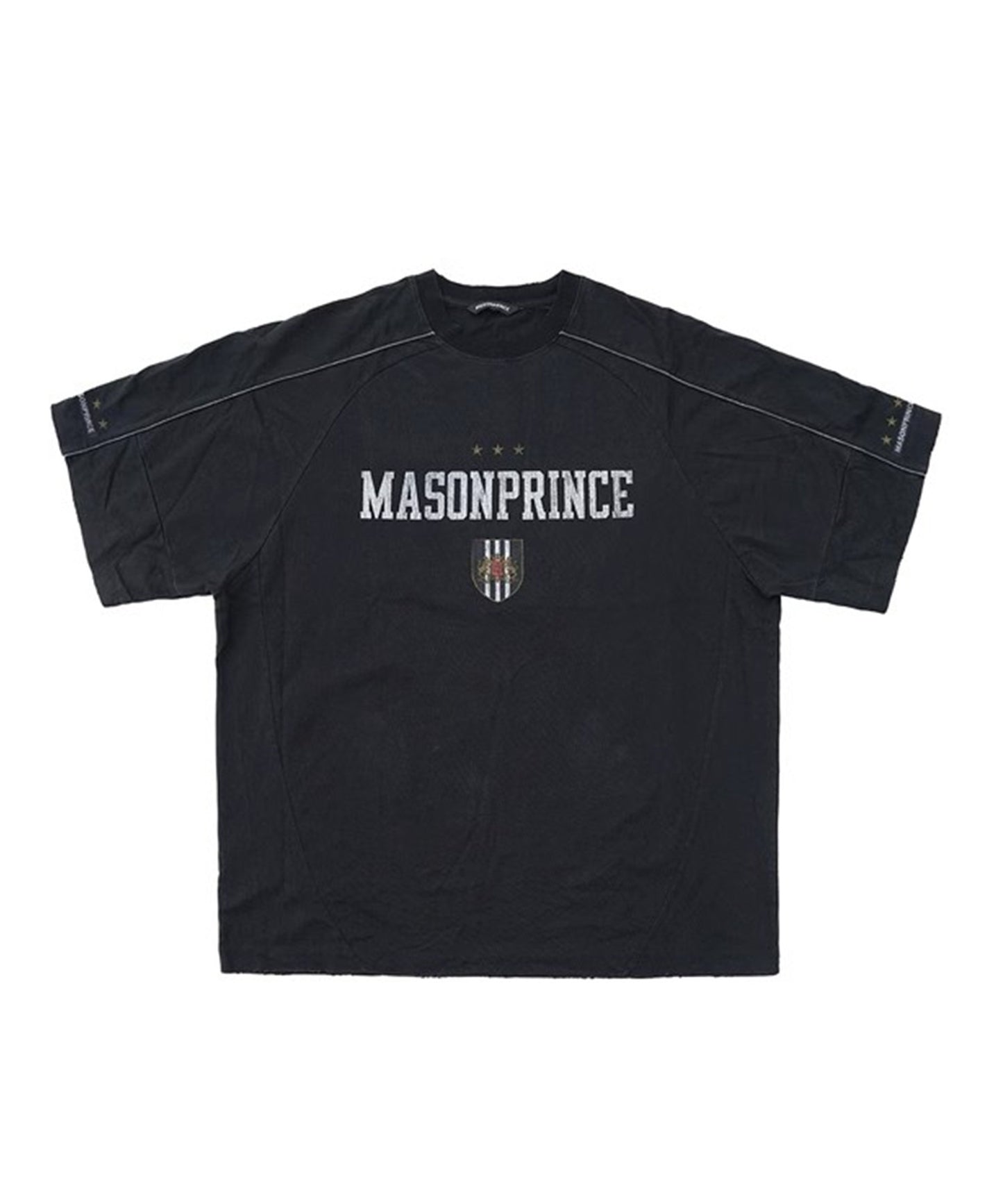 オーバーサイズ ヴィンテージウォッシュ加工 ナンバリング Tシャツ DT4380【MASONPRINCE】【2025SS】