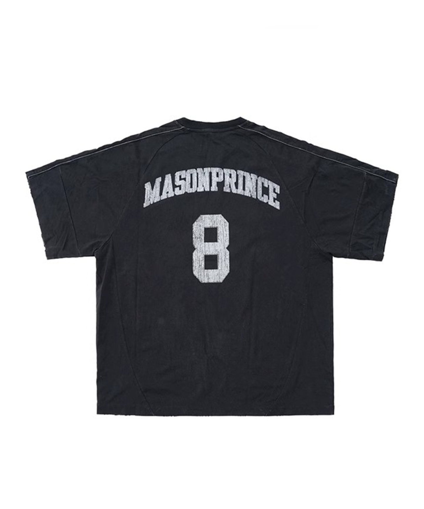 オーバーサイズ ヴィンテージウォッシュ加工 ナンバリング Tシャツ DT4380【MASONPRINCE】【2025SS】