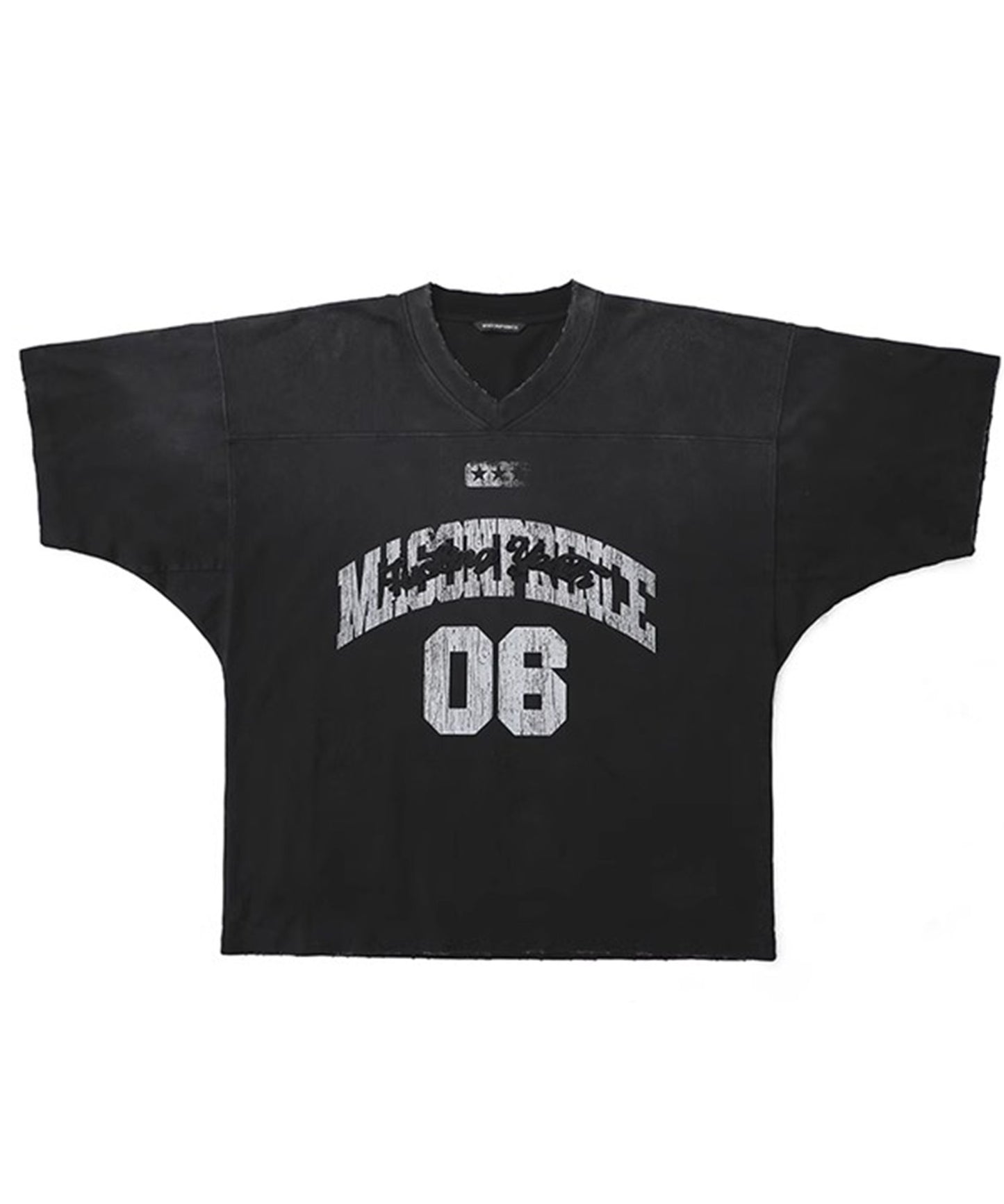オーバーサイズ ヴィンテージ加工 刺繍&プリント Tシャツ DT4397【MASONPRINCE】【2025SS】