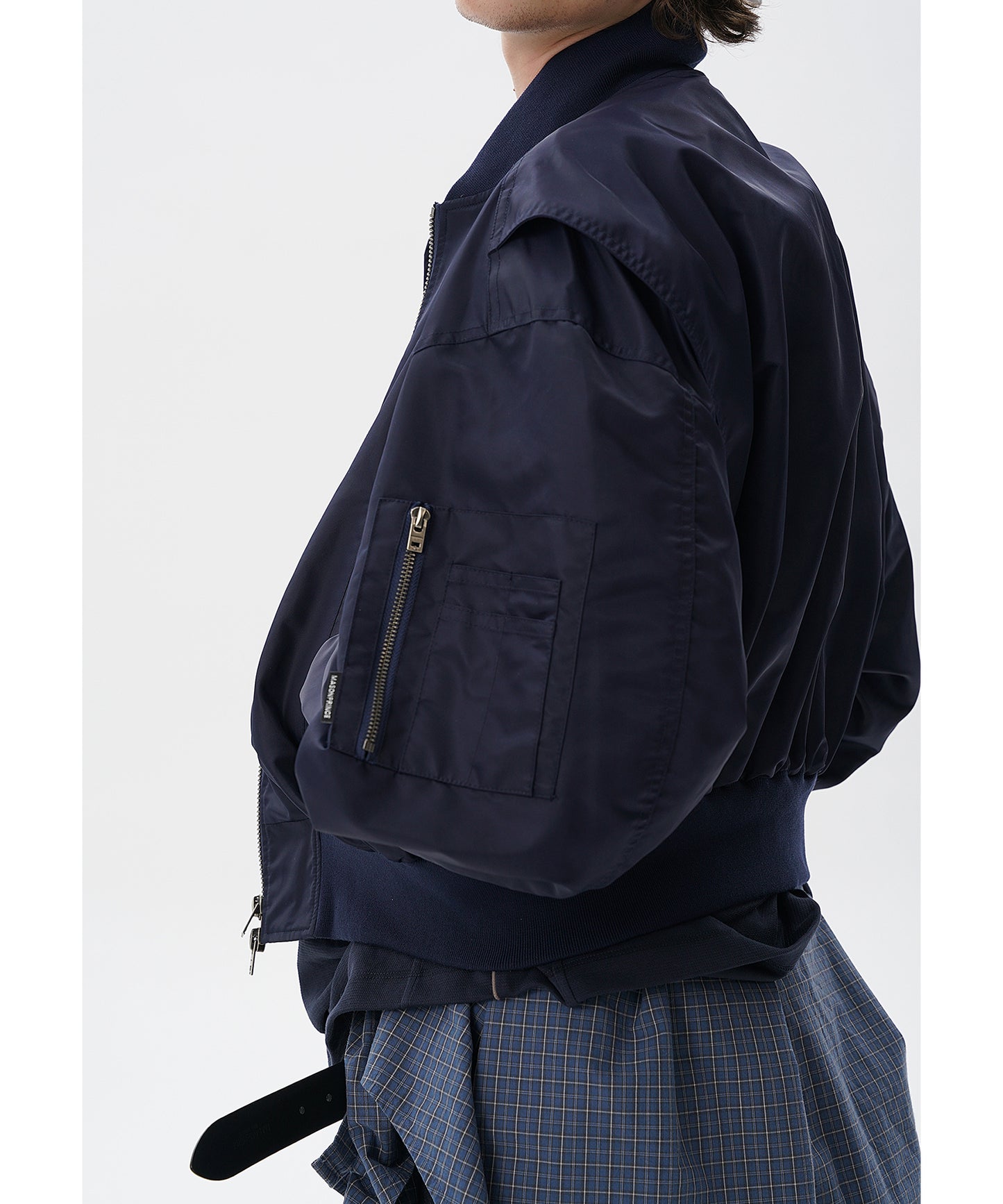 【自社サイト限定】ショート丈 ドロップショルダー MA-1 ブルゾン JK4045【MASONPRINCE】【2025SS】