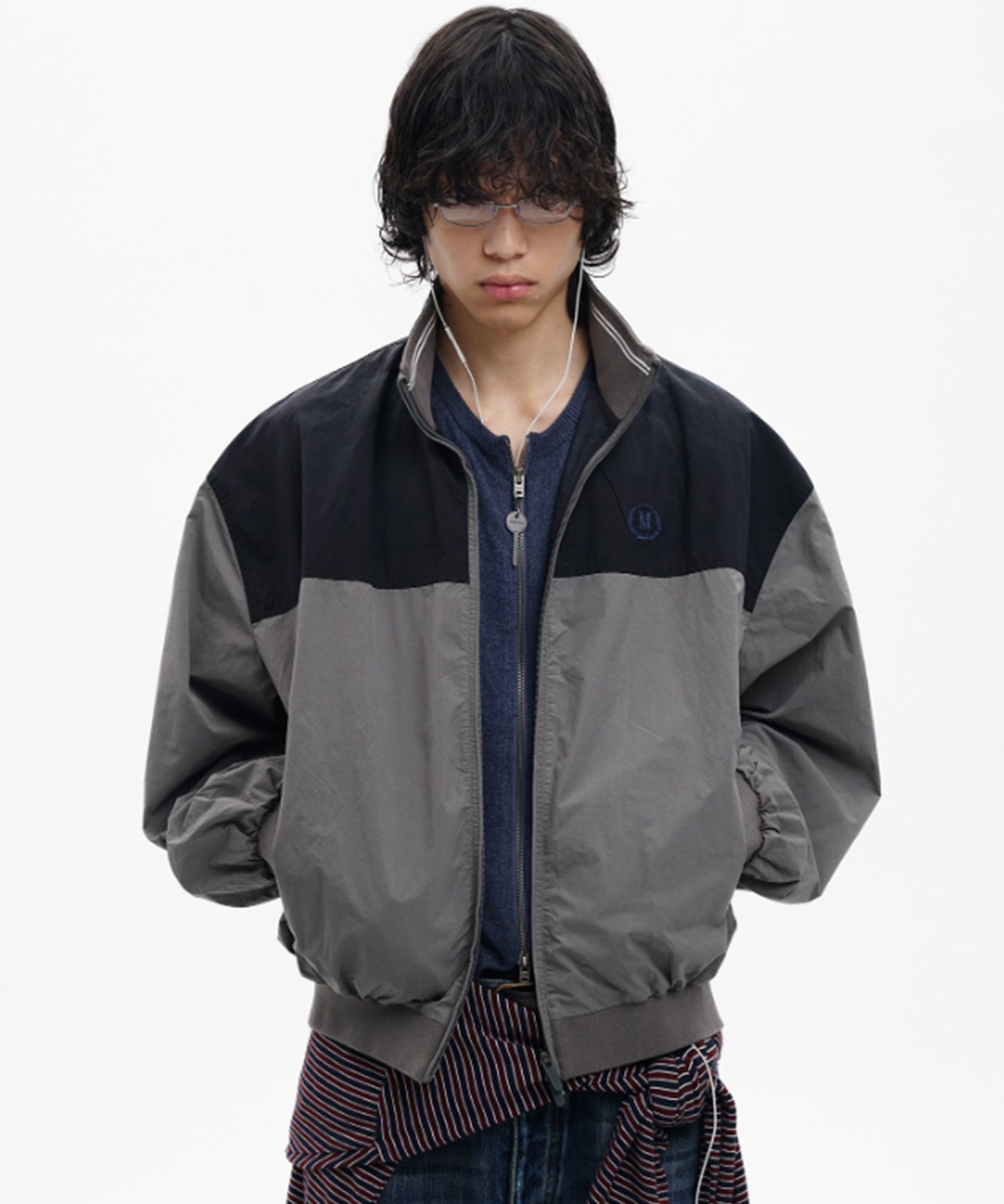 オーバーサイズ スタンドカラー ブルゾン JK4054【MASONPRINCE】【2025AW】