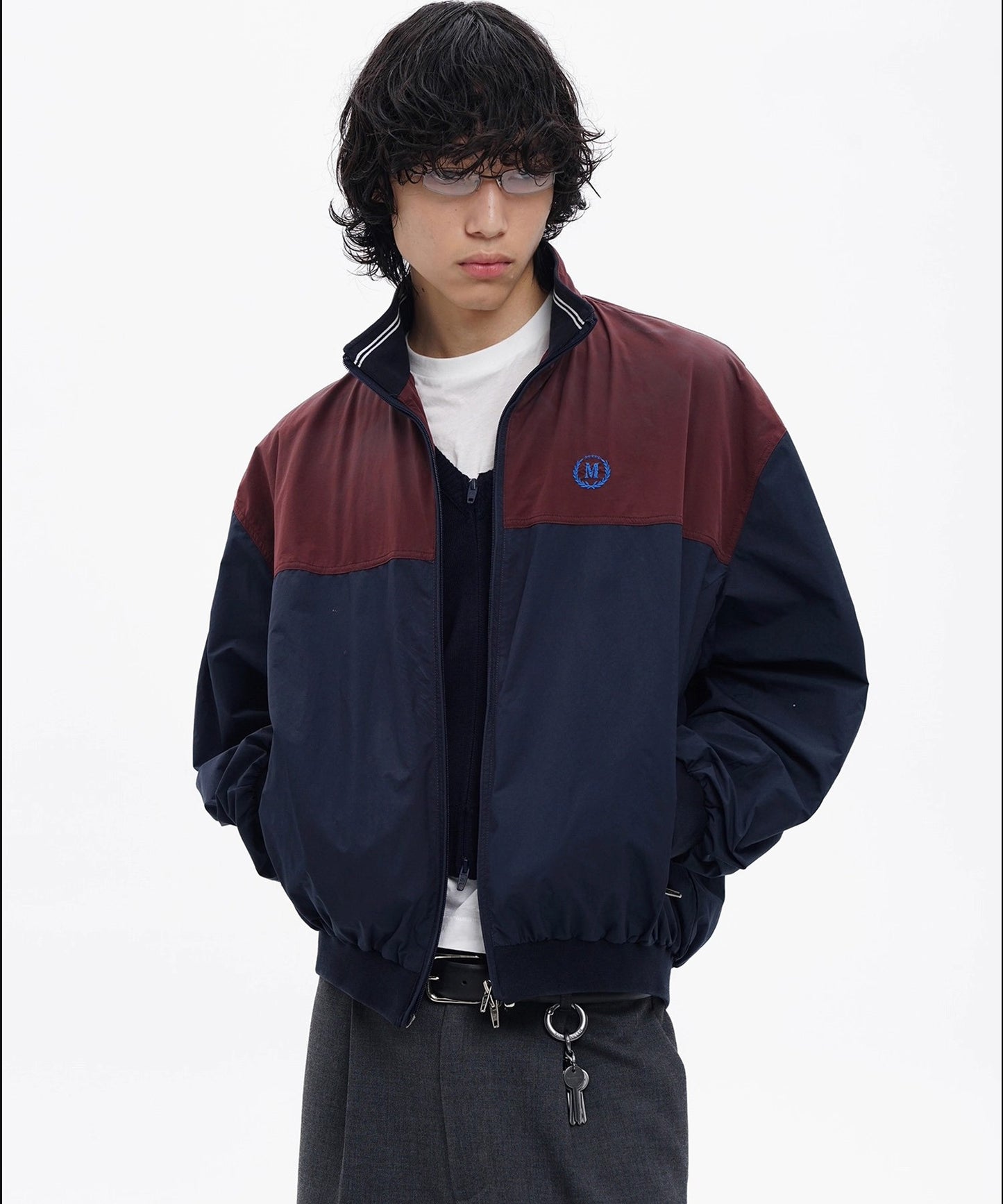 オーバーサイズ スタンドカラー ブルゾン JK4054【MASONPRINCE】【2025AW】