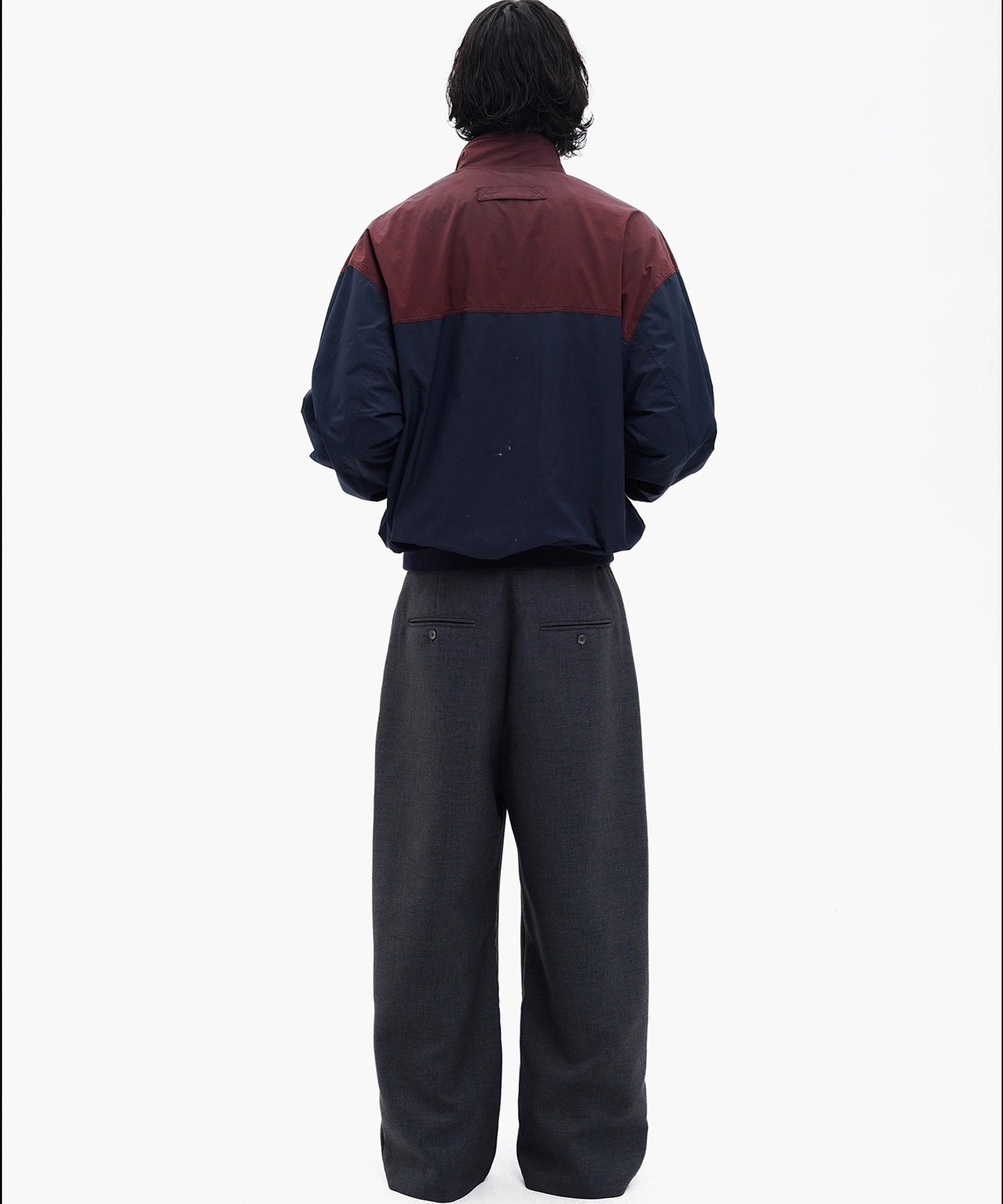 オーバーサイズ スタンドカラー ブルゾン JK4054【MASONPRINCE】【2025AW】