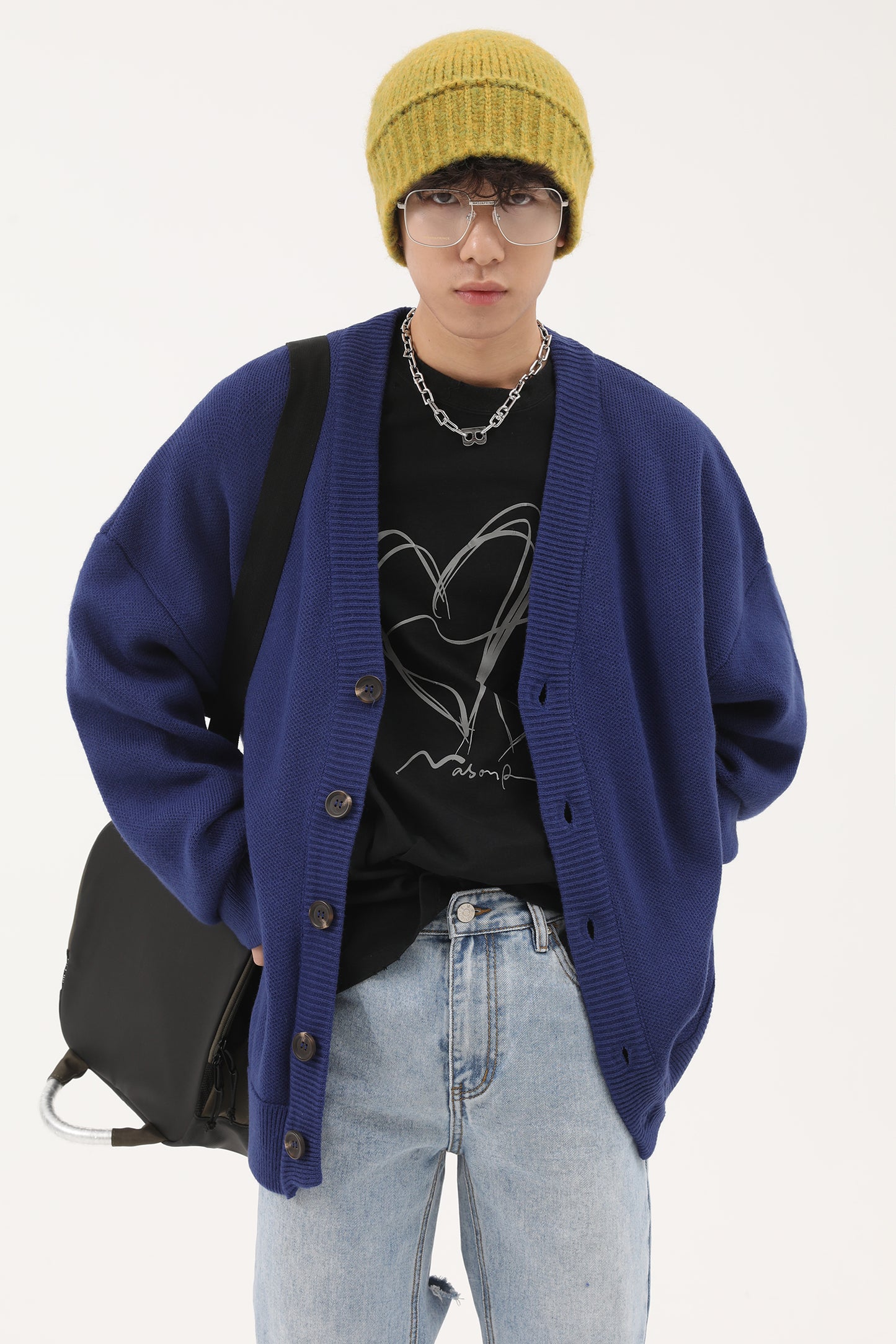 Wool Blend Heavyweight Cardigan KS1719