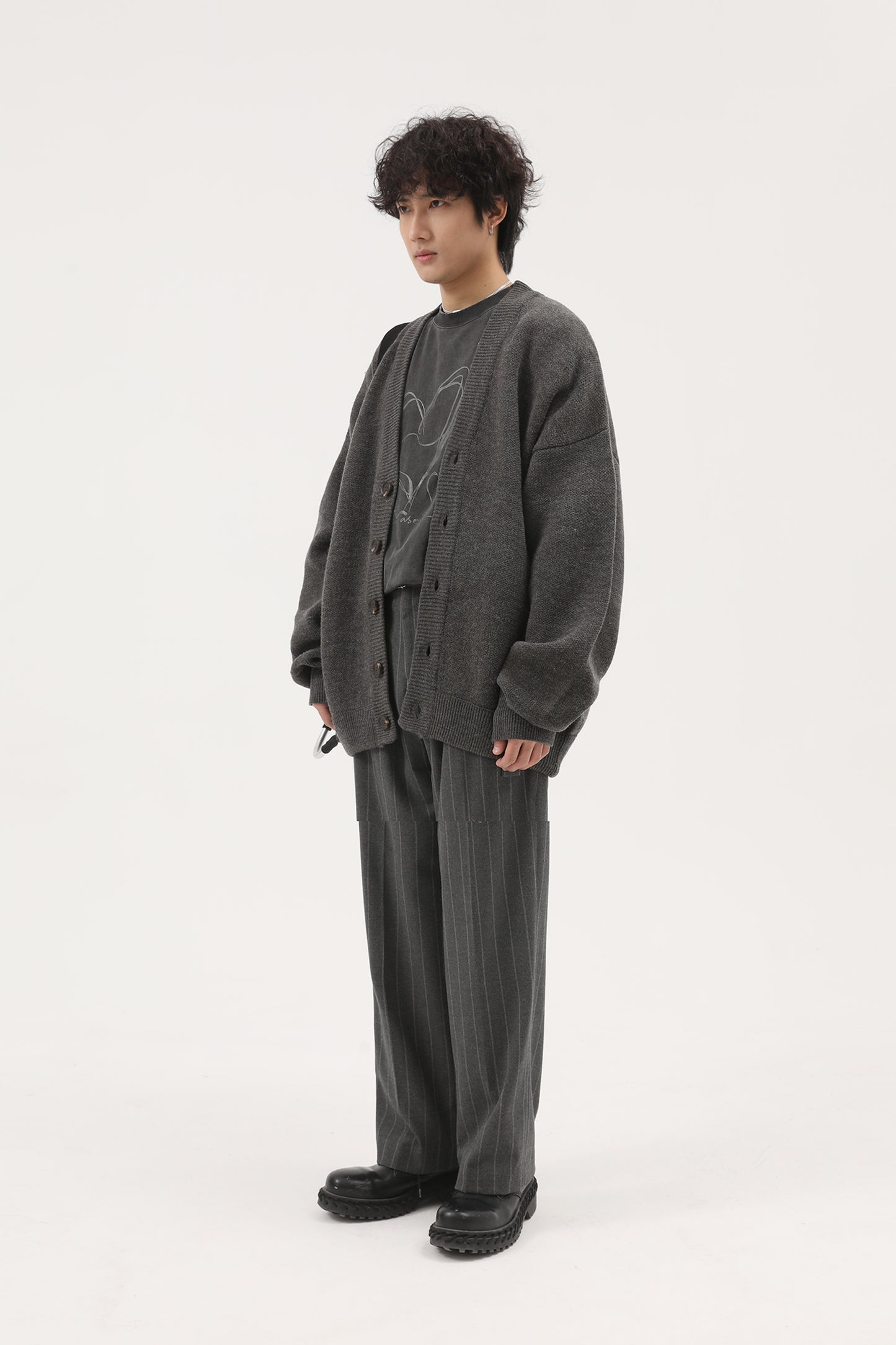 Wool Blend Heavyweight Cardigan KS1719