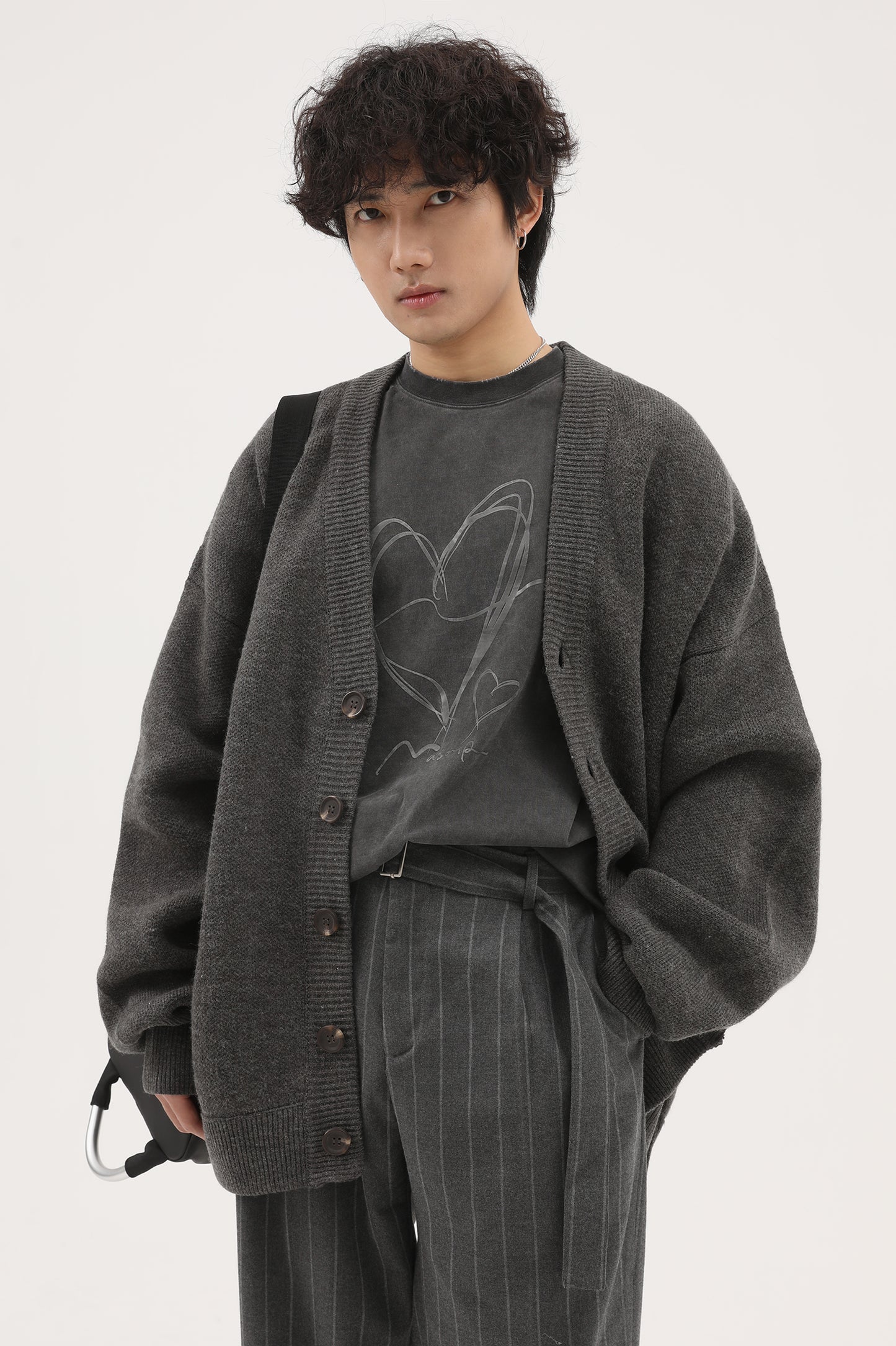 Wool Blend Heavyweight Cardigan KS1719