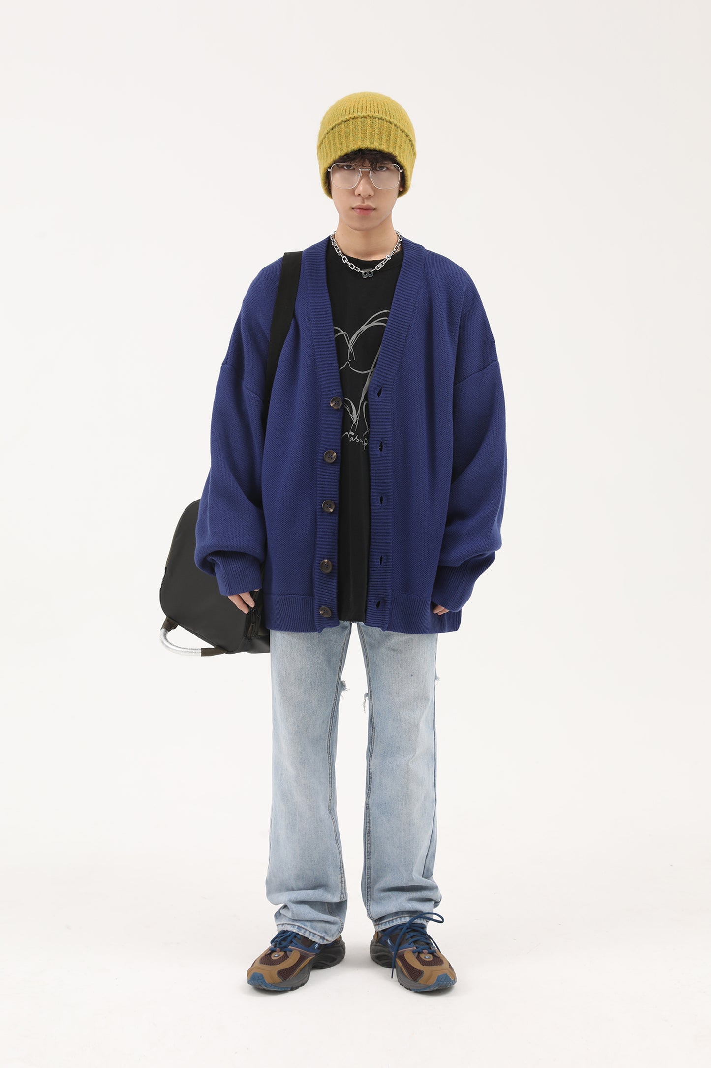 Wool Blend Heavyweight Cardigan KS1719