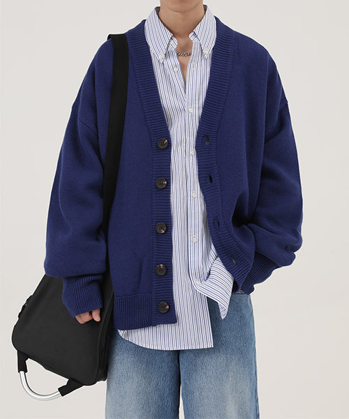 Wool Blend Heavyweight Cardigan KS1719