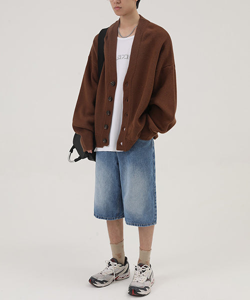 Wool Blend Heavyweight Cardigan KS1719