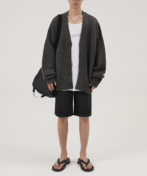Wool Blend Heavyweight Cardigan KS1719