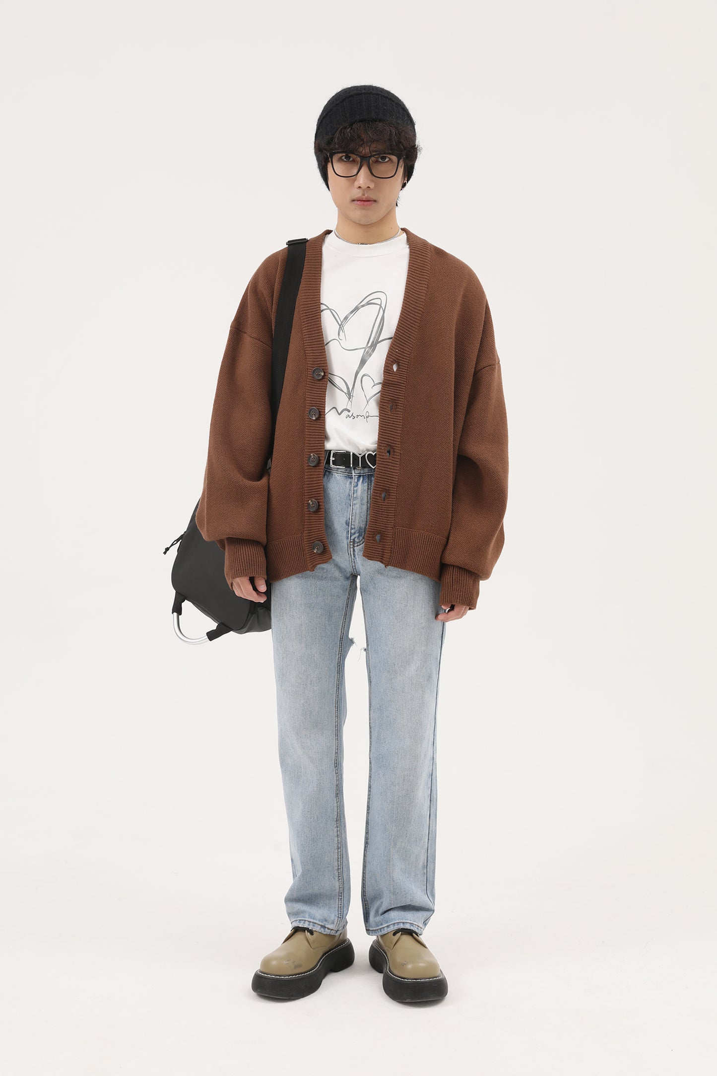 Wool Blend Heavyweight Cardigan KS1719