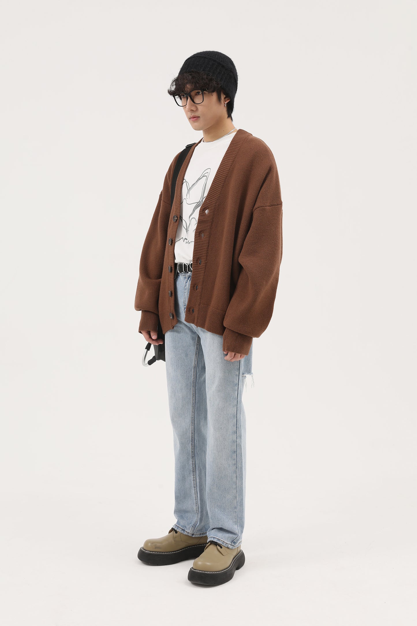 Wool Blend Heavyweight Cardigan KS1719