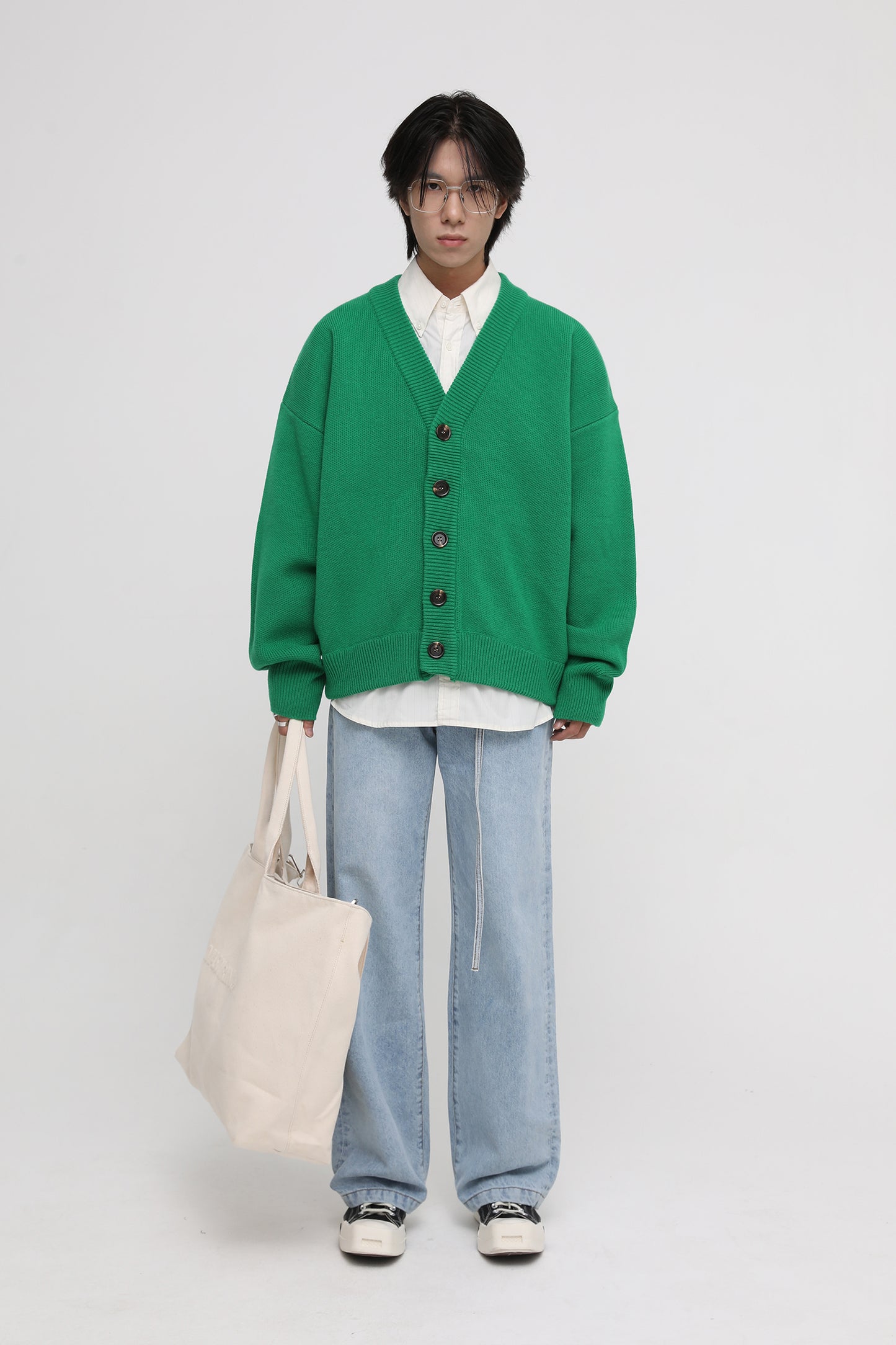 Wool Blend Heavyweight Cardigan KS1719