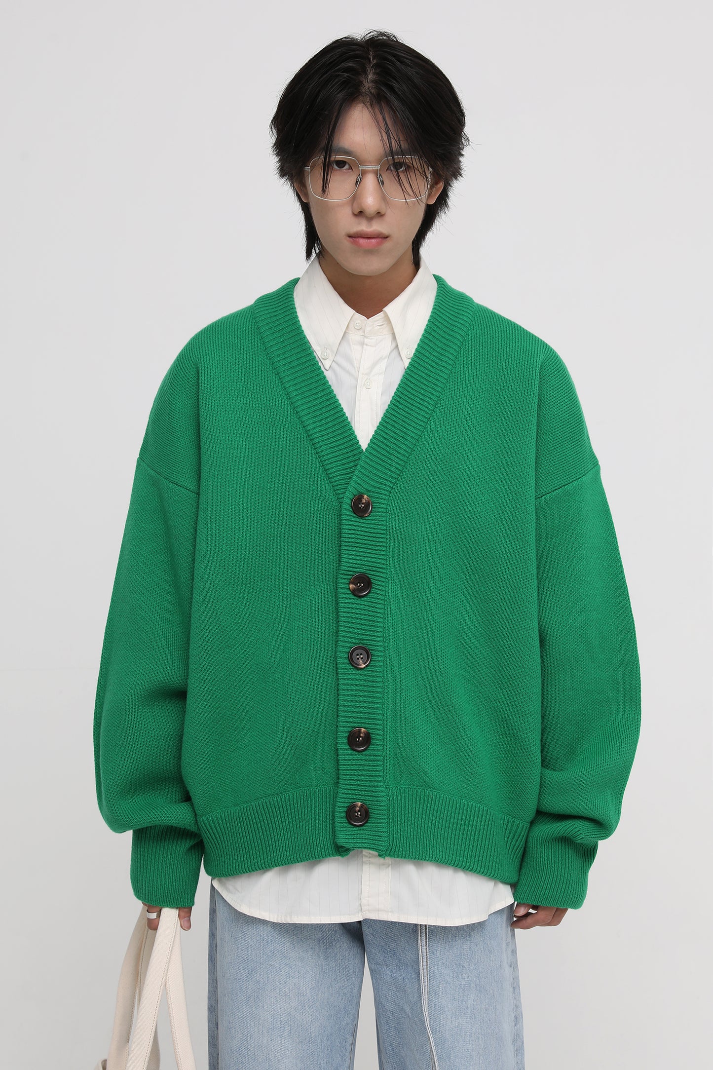 Wool Blend Heavyweight Cardigan KS1719
