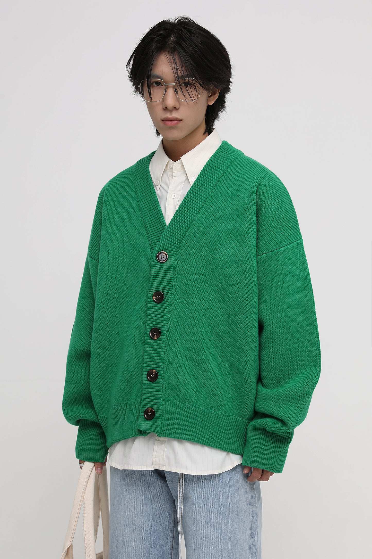 Wool Blend Heavyweight Cardigan KS1719