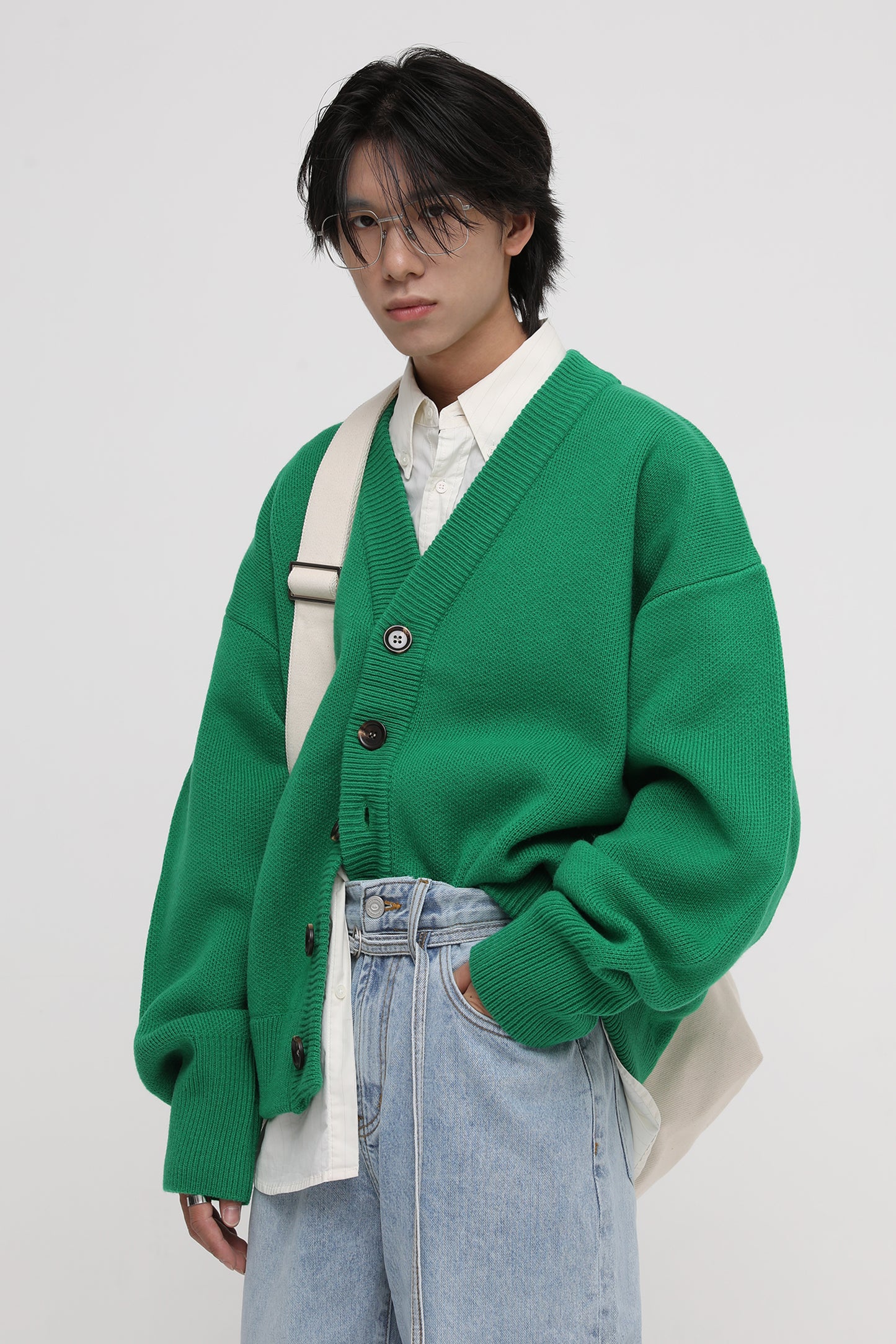 Wool Blend Heavyweight Cardigan KS1719