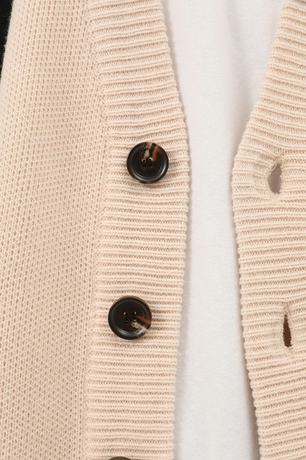 Wool Blend Heavyweight Cardigan KS1719