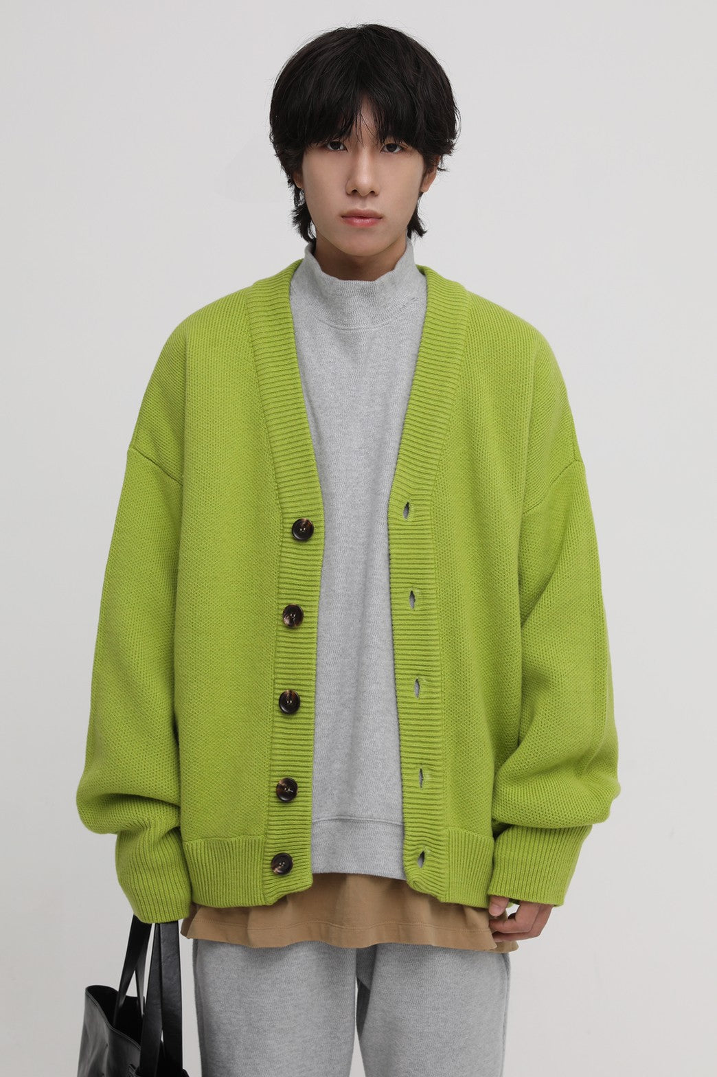 Wool Blend Heavyweight Cardigan KS1719