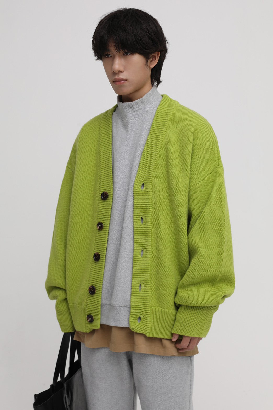 Wool Blend Heavyweight Cardigan KS1719
