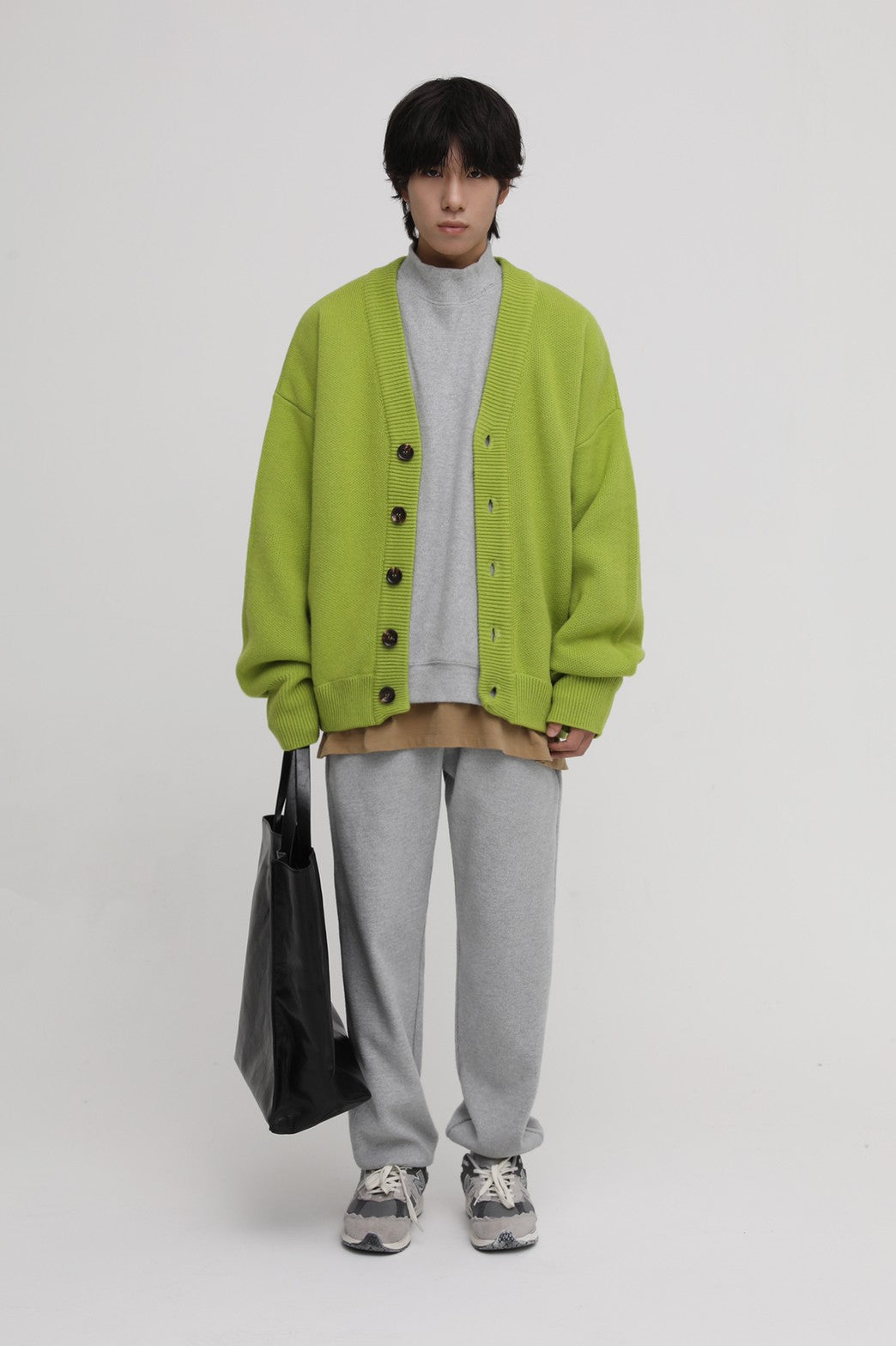 Wool Blend Heavyweight Cardigan KS1719