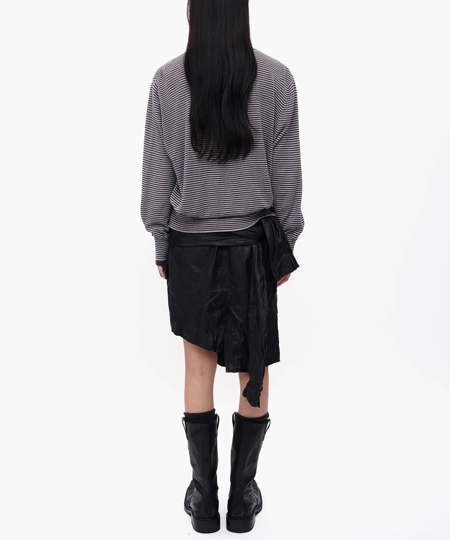フェイクツーピース ボーダー カーディガン KS3249【MASONPRINCE】【2025AW】