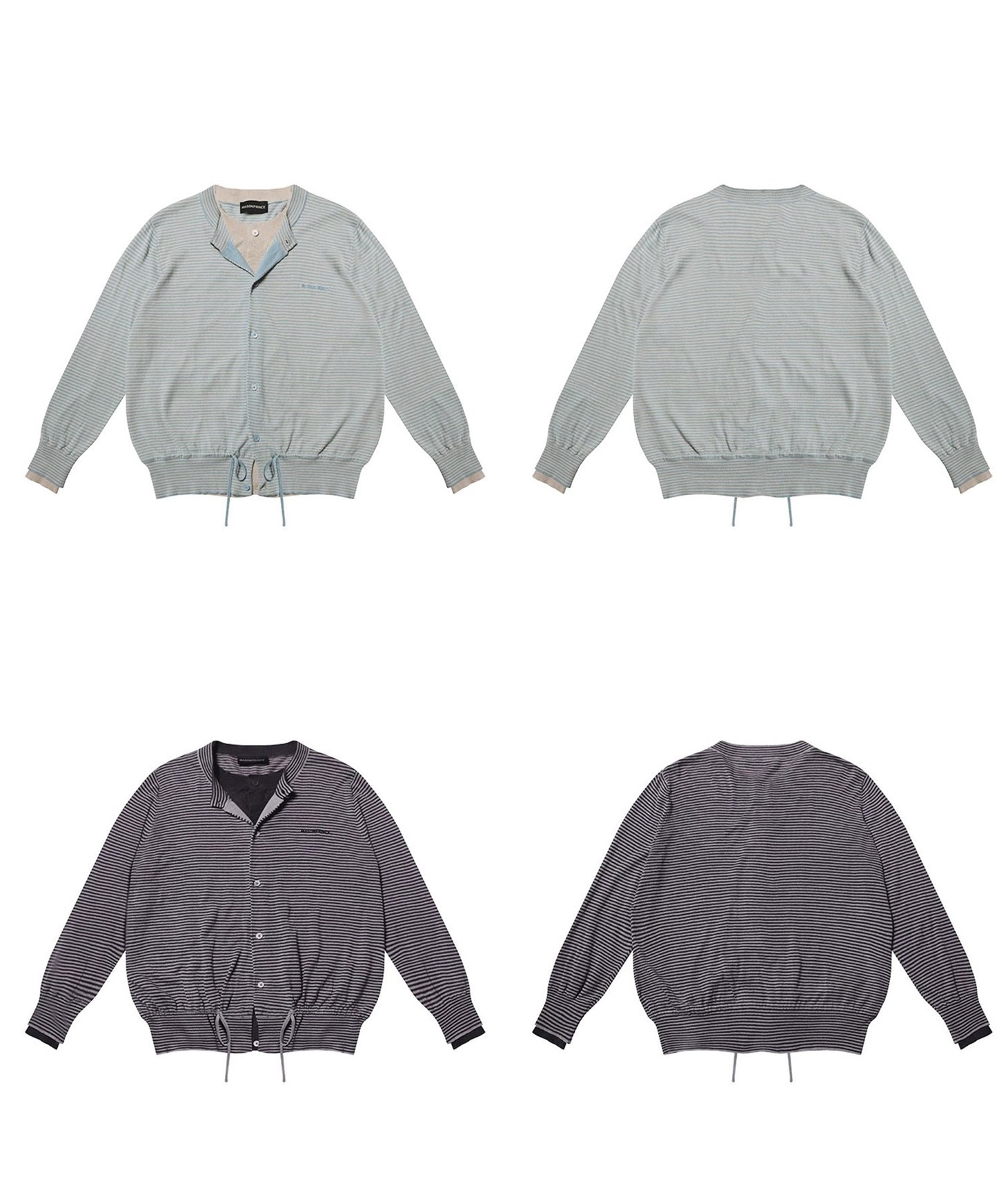 フェイクツーピース ボーダー カーディガン KS3249【MASONPRINCE】【2025AW】