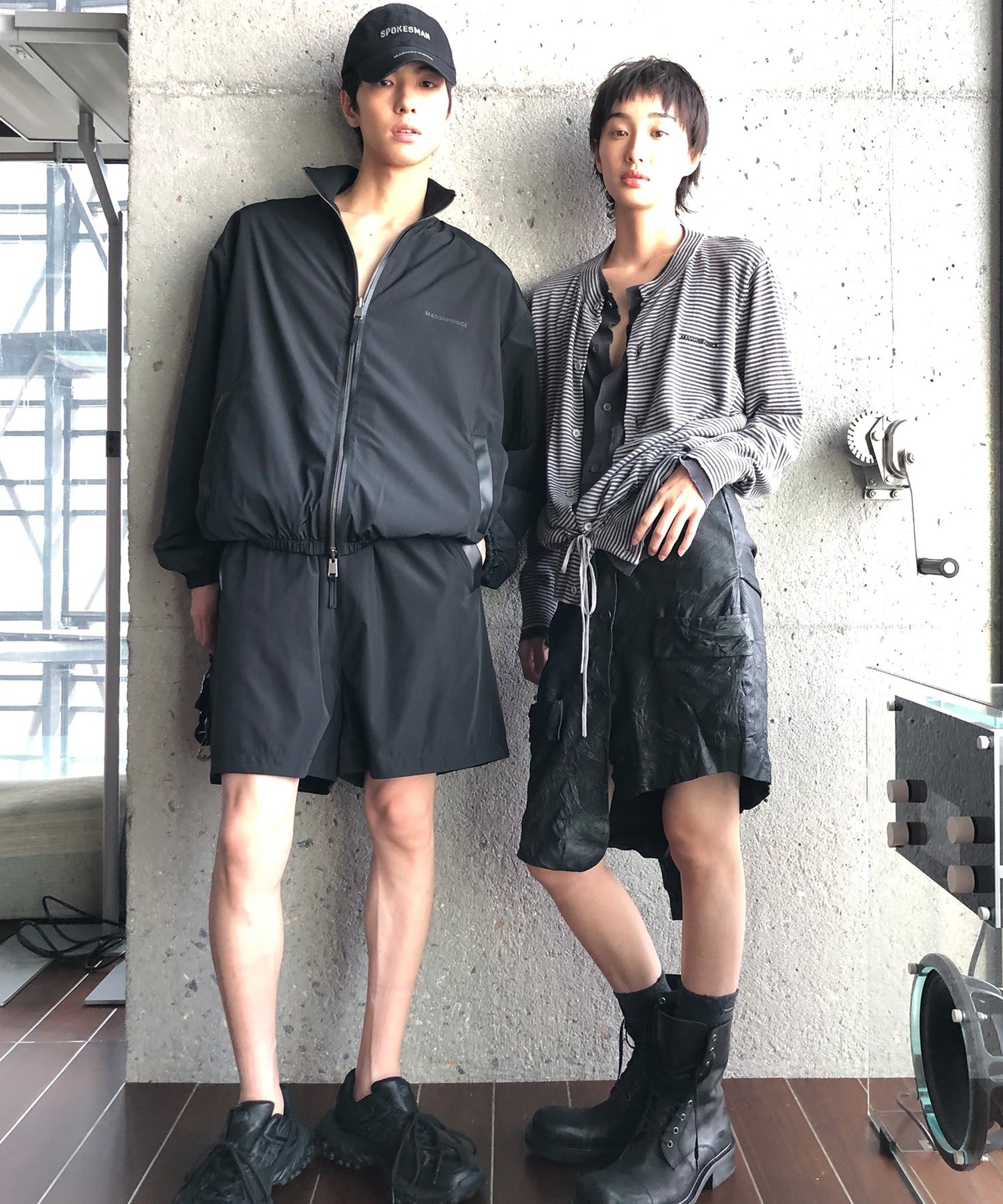 フェイクツーピース ボーダー カーディガン KS3249【MASONPRINCE】【2025AW】
