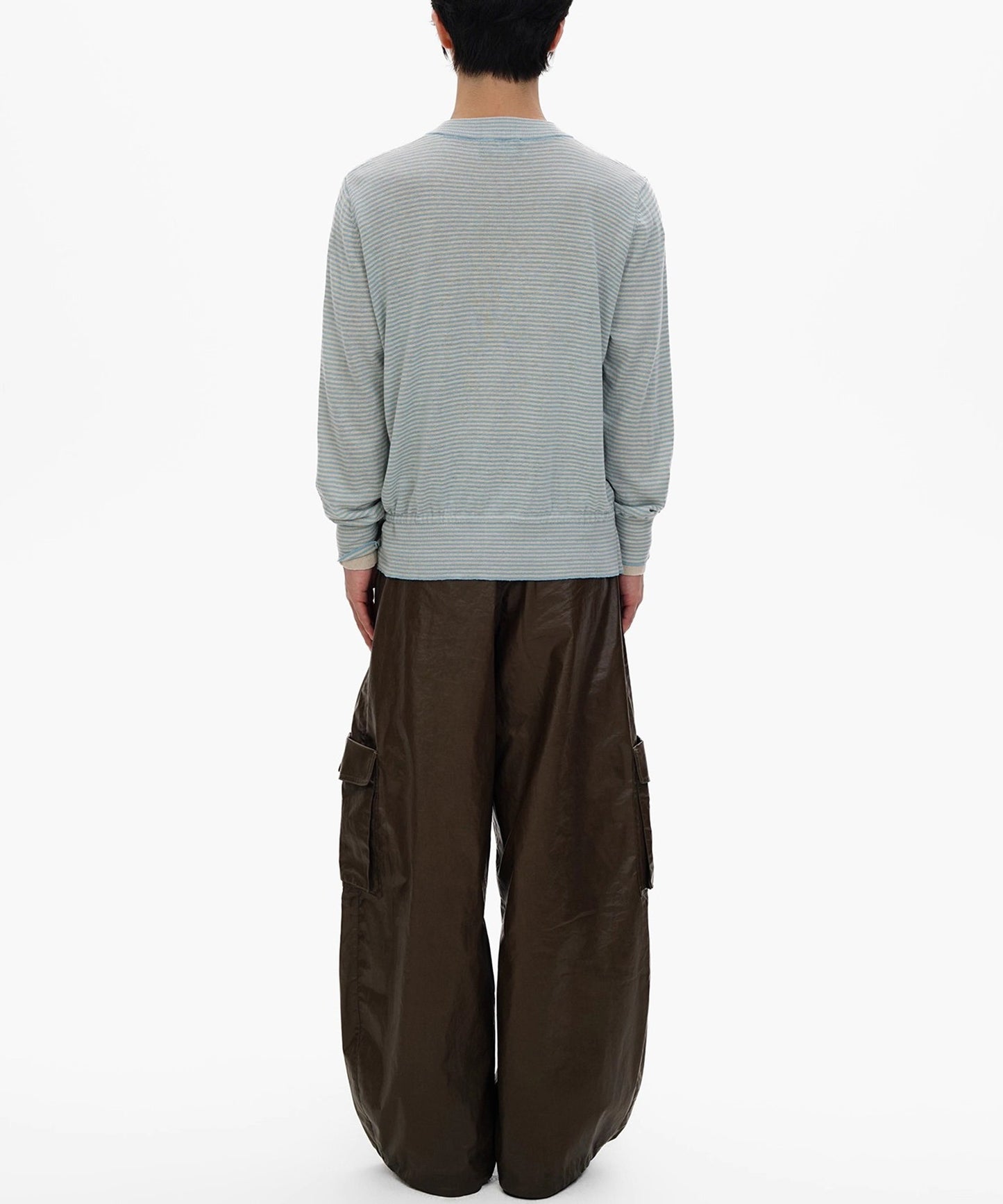 フェイクツーピース ボーダー カーディガン KS3249【MASONPRINCE】【2025AW】