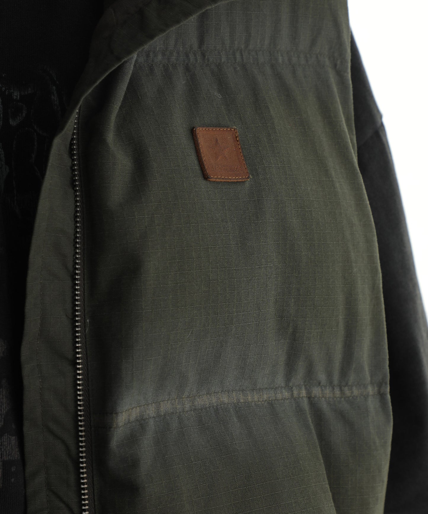 Oversized one-point logo high neck padded volume jacket MF4039