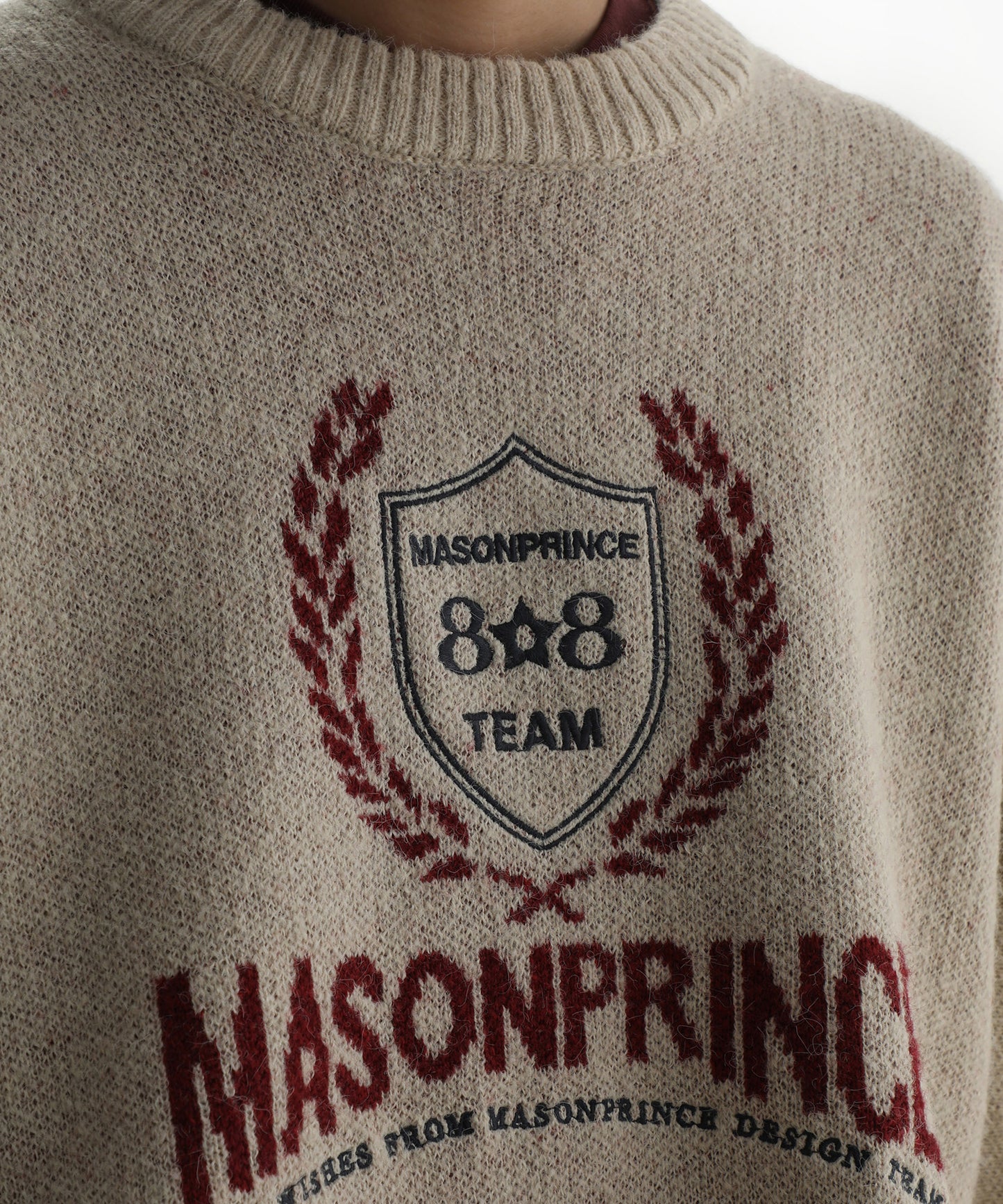 Sideline logo embroidered knit pullover MY2101