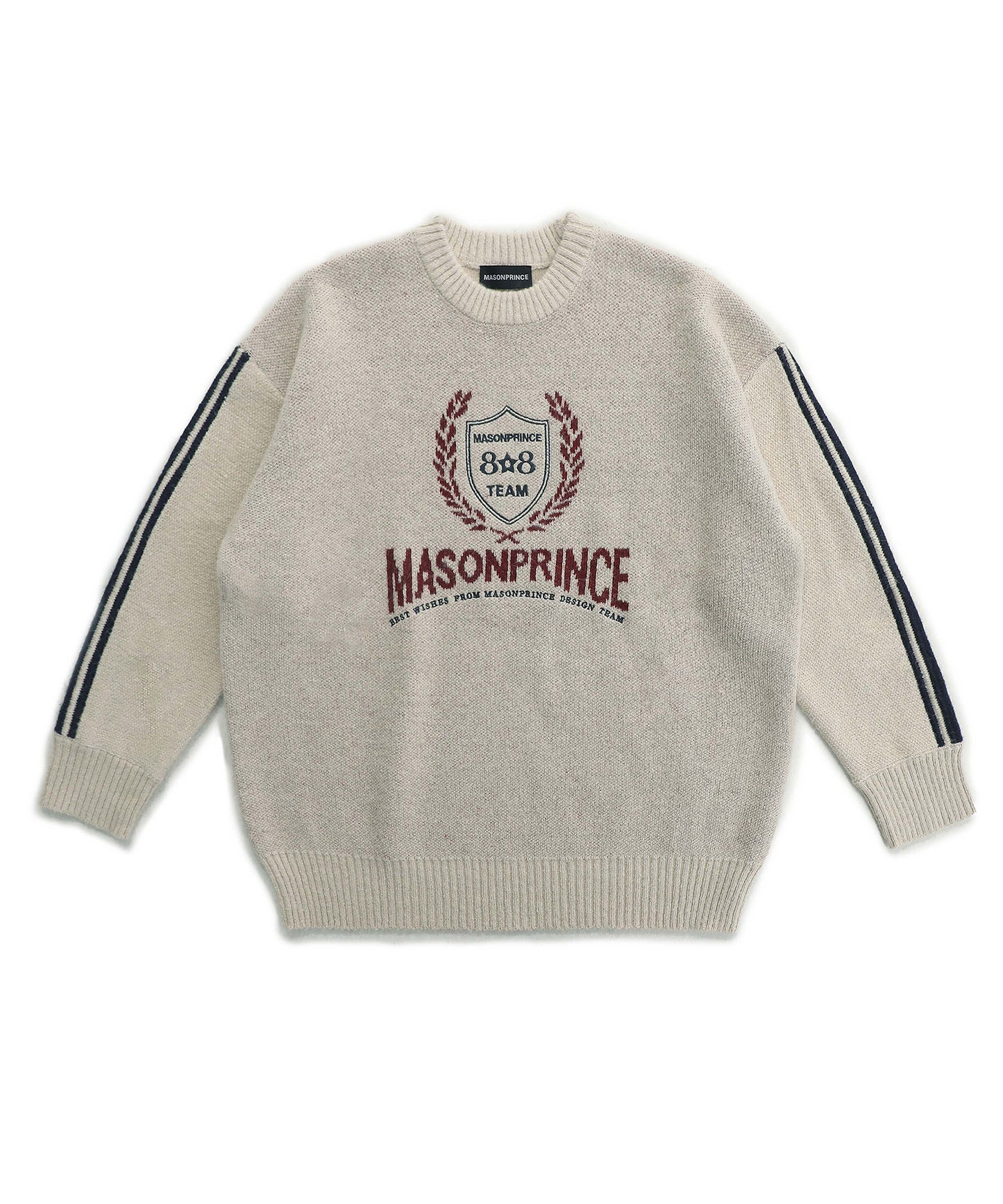 Sideline logo embroidered knit pullover MY2101