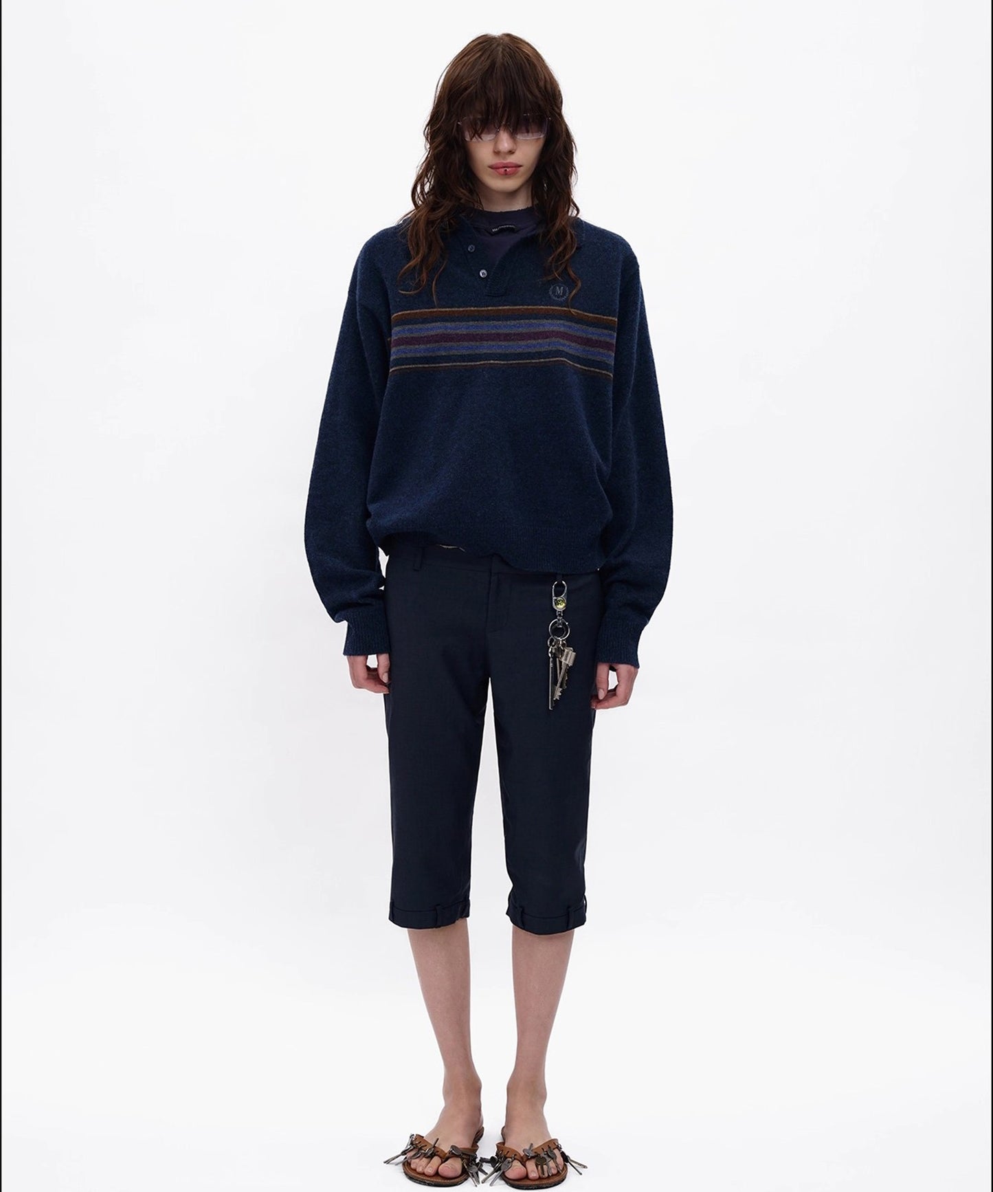 カレッジスタイル ポロネック ニット MY2165【MASONPRINCE】【2025AW】