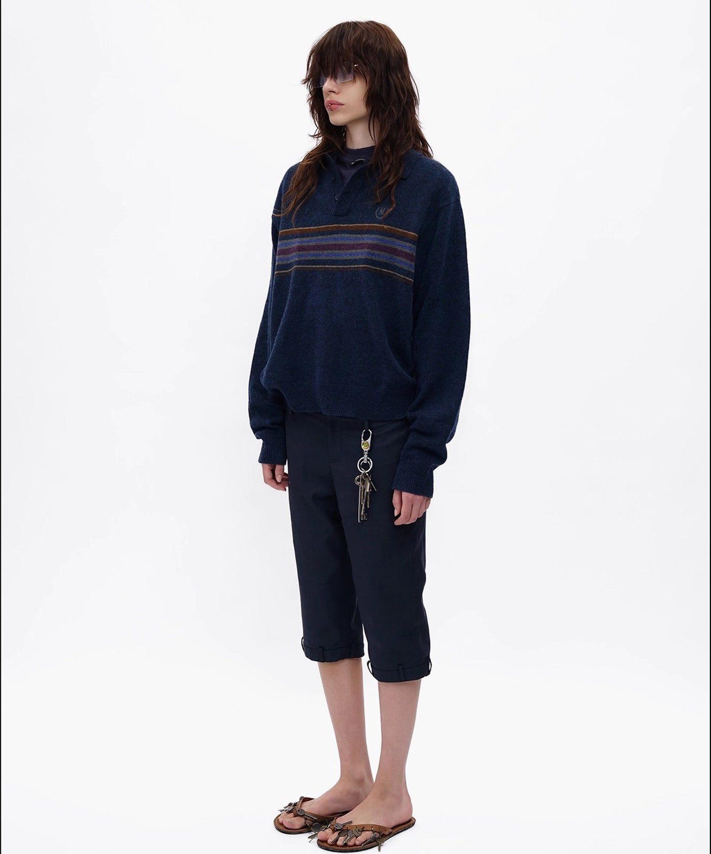 カレッジスタイル ポロネック ニット MY2165【MASONPRINCE】【2025AW】