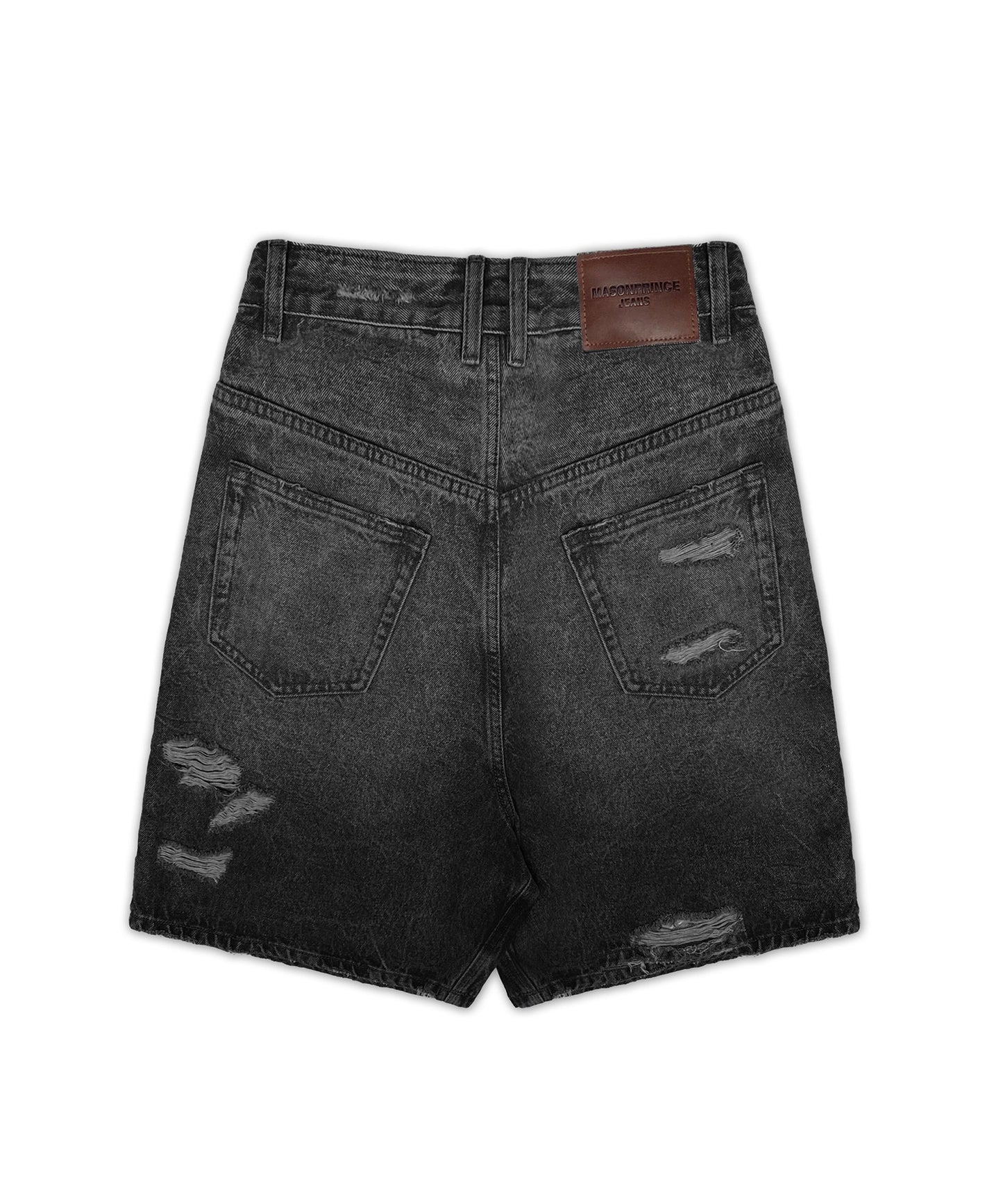 ルーズフィット ハードダメージ デニム ハーフパンツ NDK1926【MASONPRINCE】