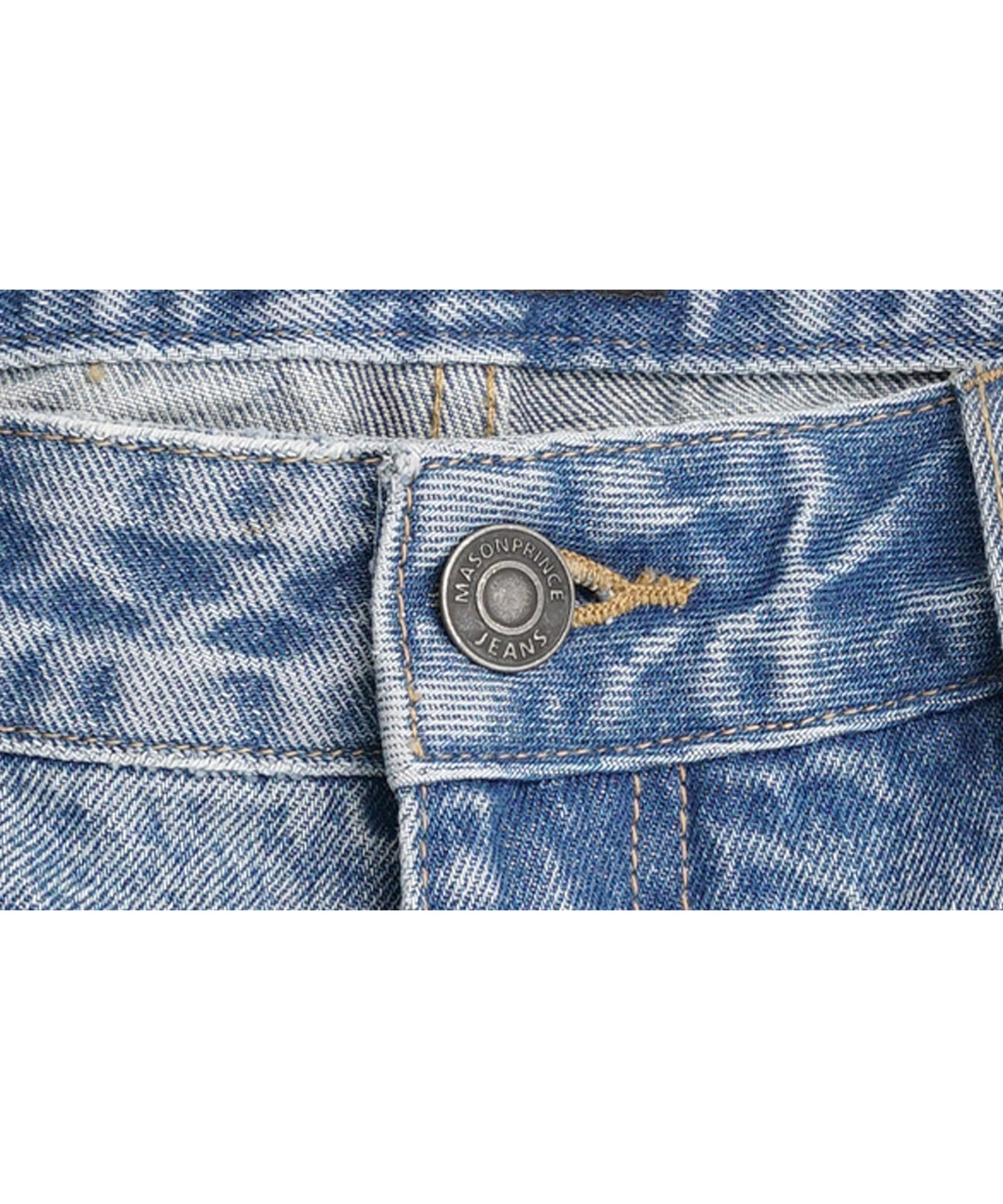 ルーズフィット シミター クロップド デニムパンツ NDK1985【MASONPRINCE】【2025SS】