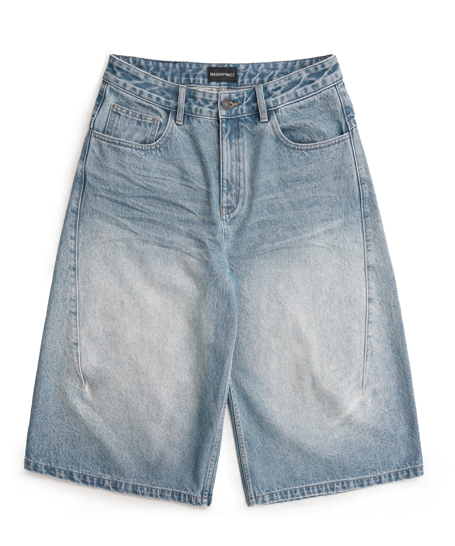 ルーズフィット シミター クロップド デニムパンツ NDK1985【MASONPRINCE】【2025SS】