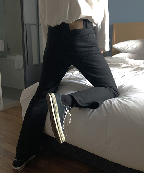 Vintage processed flare denim pants NZK1934