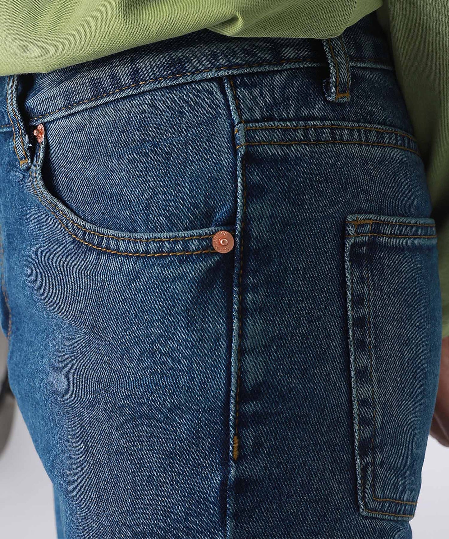 Vintage processed flare denim pants NZK1934