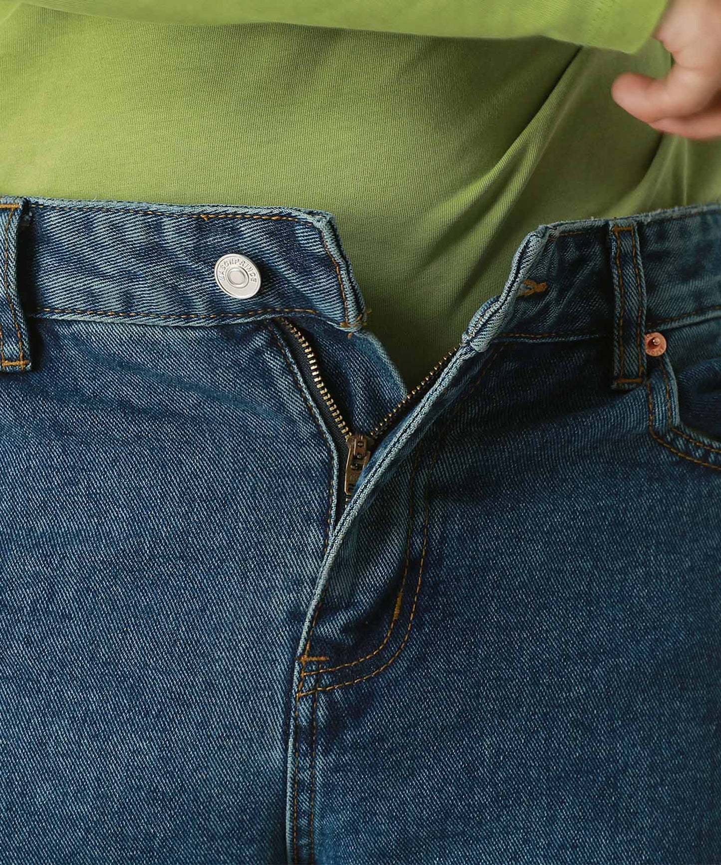 Vintage processed flare denim pants NZK1934