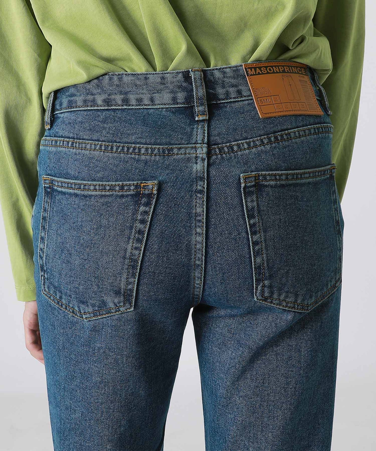 Vintage processed flare denim pants NZK1934
