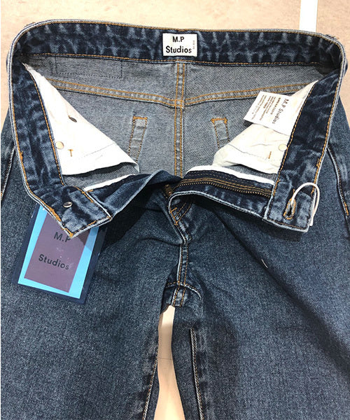 Vintage processed flare denim pants NZK1934
