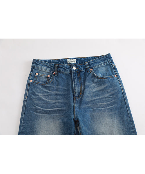 Vintage processed flare denim pants NZK1934