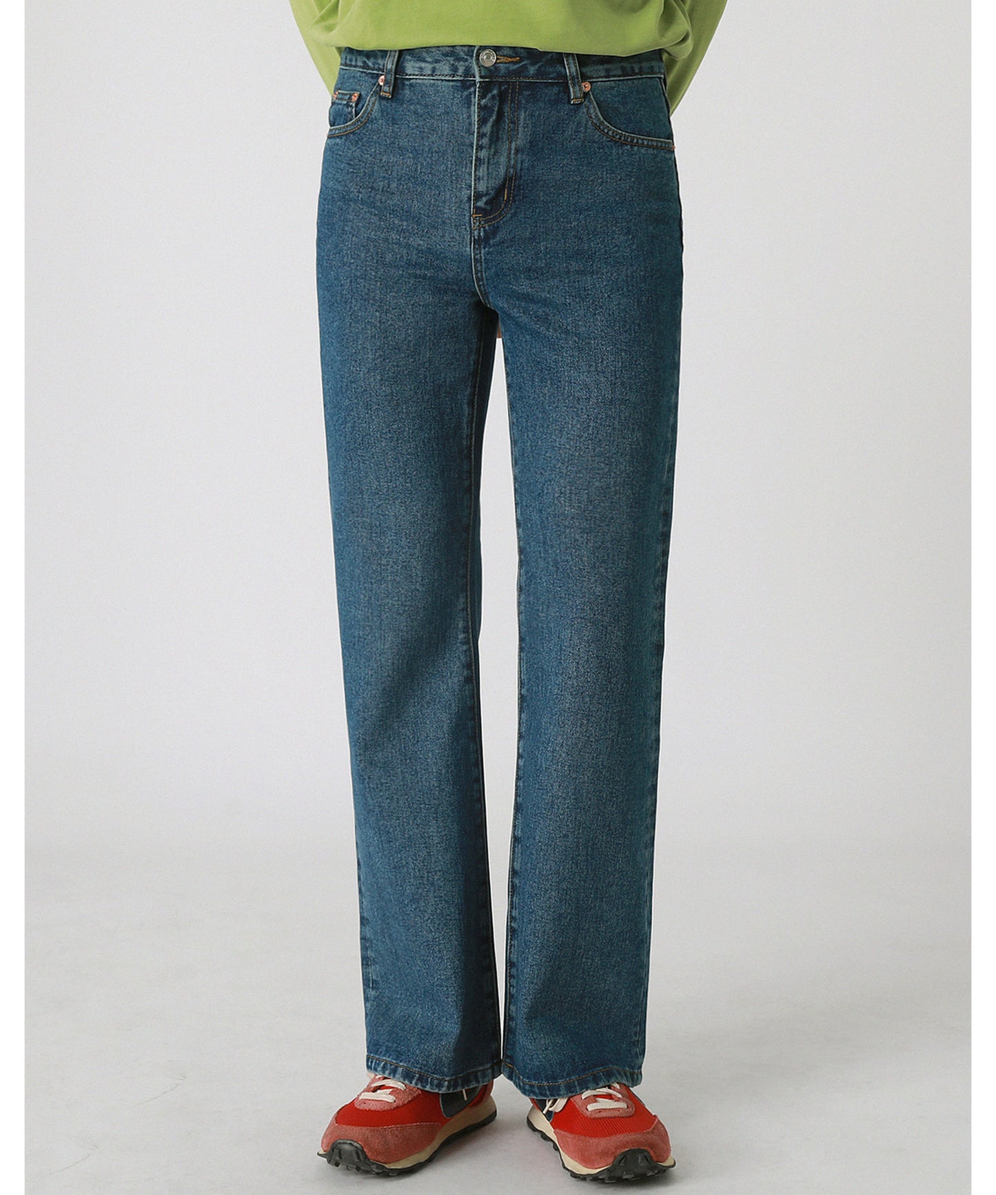 Vintage processed flare denim pants NZK1934
