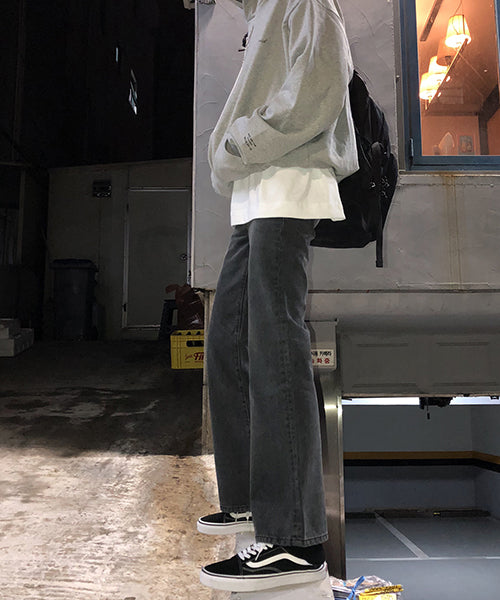 Vintage processed flare denim pants NZK1934