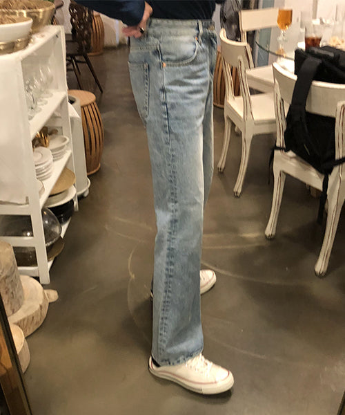 Vintage processed flare denim pants NZK1934