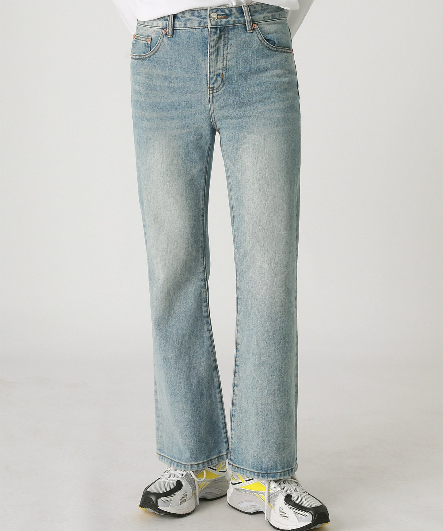 Vintage processed flare denim pants NZK1934