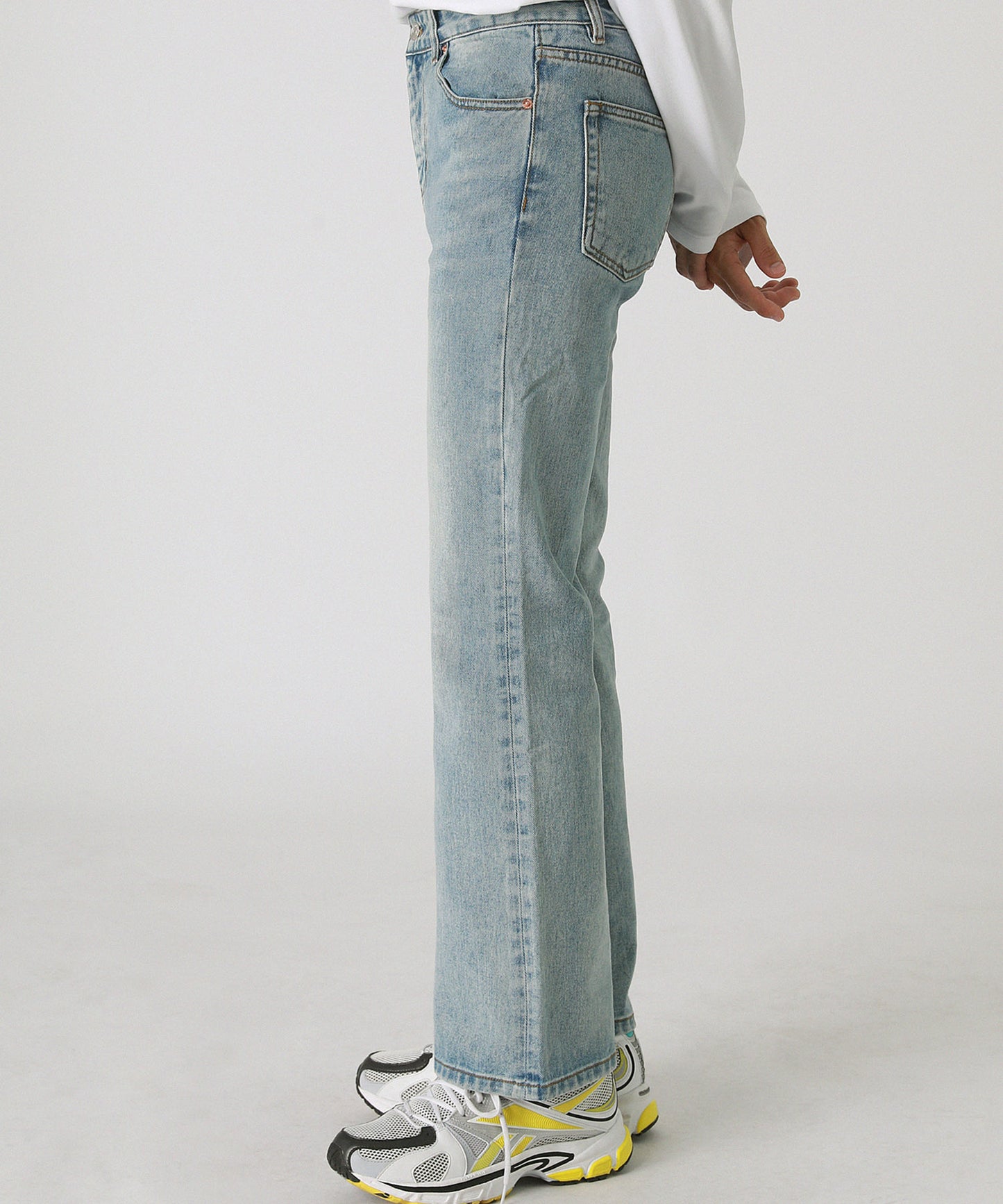 Vintage processed flare denim pants NZK1934