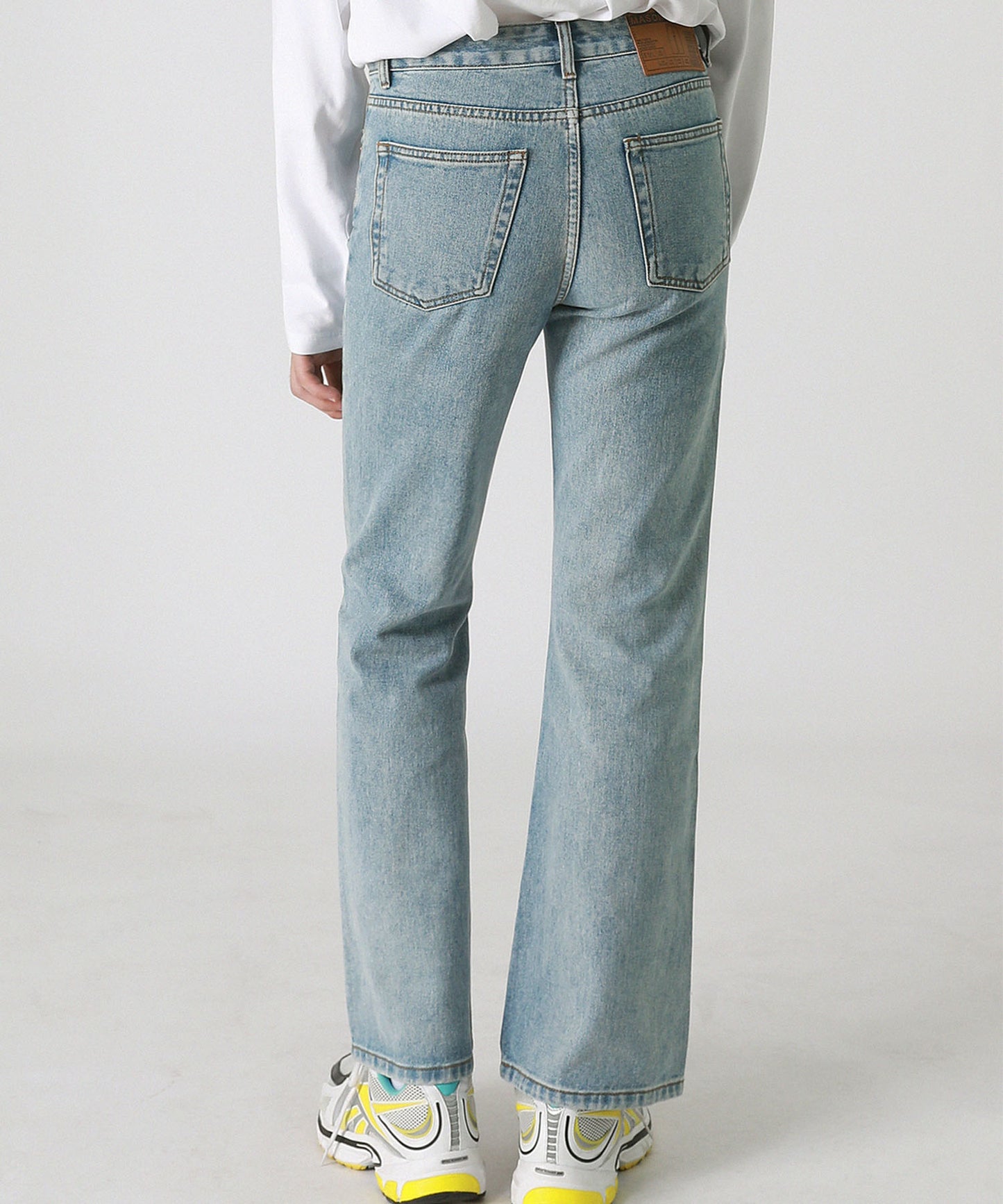 Vintage processed flare denim pants NZK1934