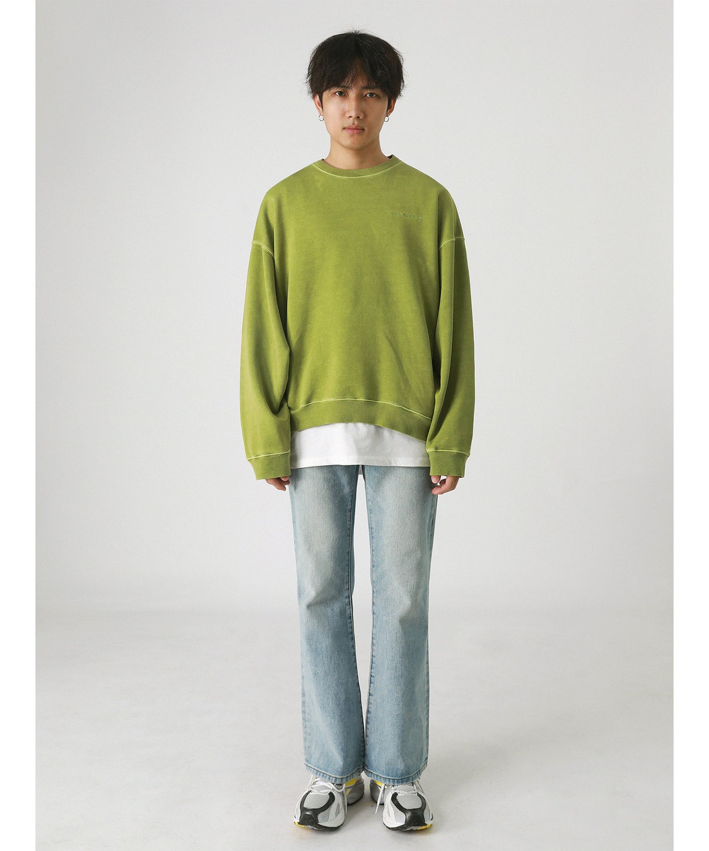 Vintage processed flare denim pants NZK1934